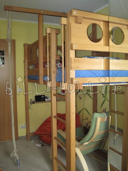Hochbett 90 x 200 cm, Buche geölt (Kategorie: Hochbett gebraucht)