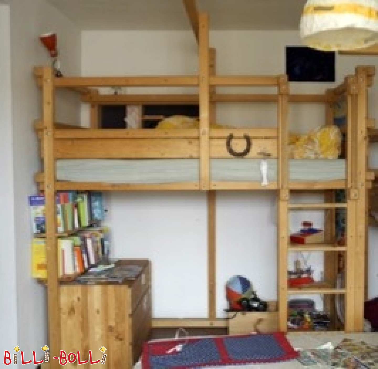 Hochbett 90x200cm, Fichte unbehandelt in Berlin (Kategorie: Hochbett gebraucht)