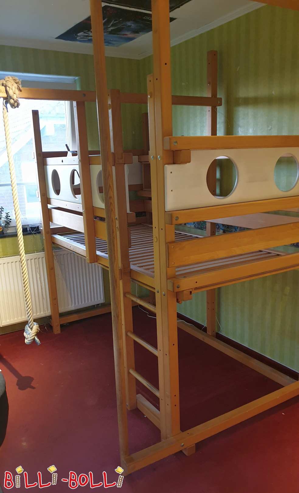 Hochbett aus Buche mit Kletterwand in Wolfsburg (Hochbett gebraucht) Hochbett aus Buche mit Kletterwand in Wolfsburg (Hochbett gebraucht)