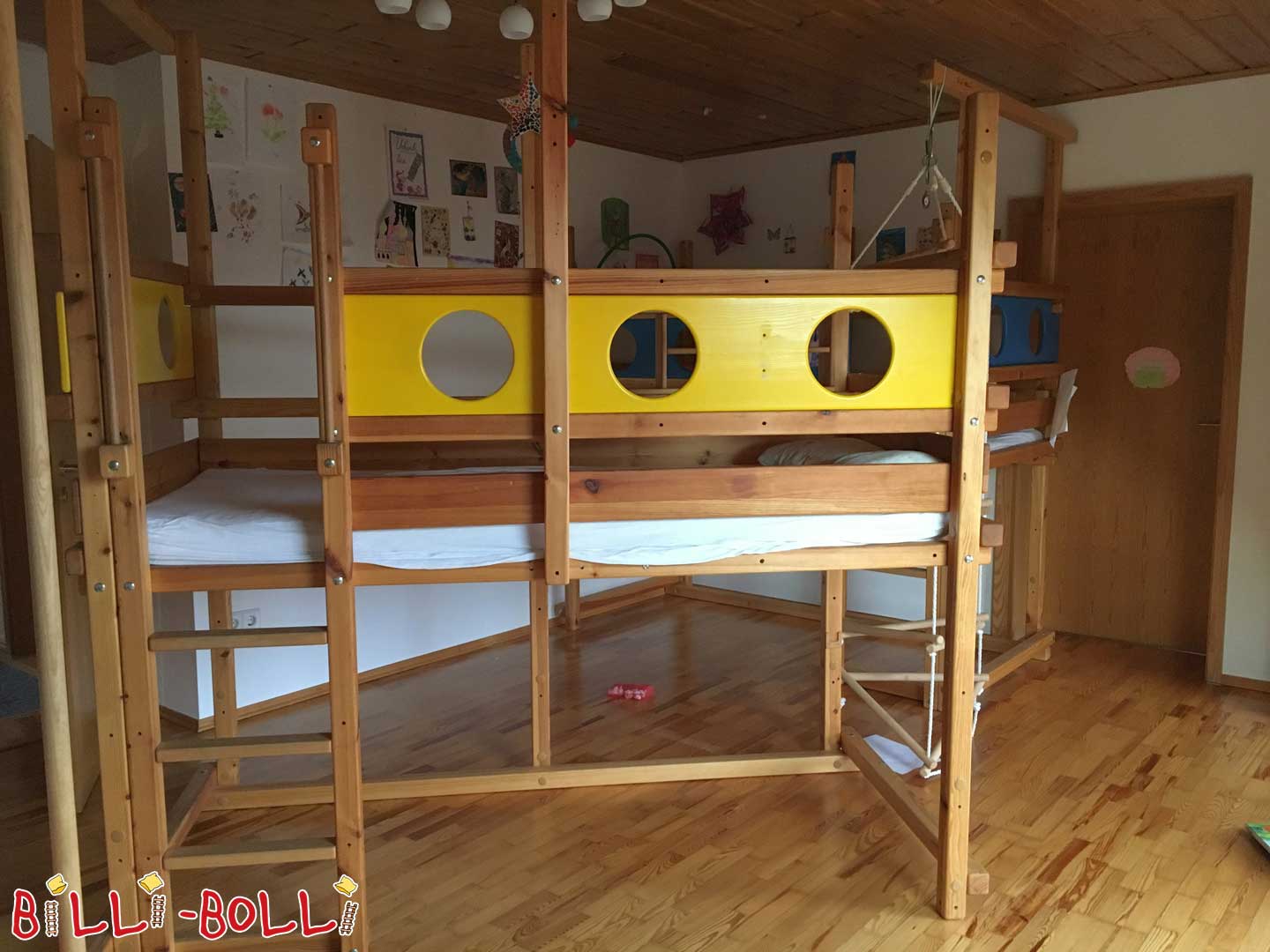 Hochbett aus Kiefer (Kategorie: Hochbett gebraucht)