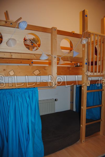 Hochbett Fichte, unbehandelt mit Zubehör (Hochbett gebraucht) Hochbett Fichte, unbehandelt mit Zubehör (Hochbett gebraucht)