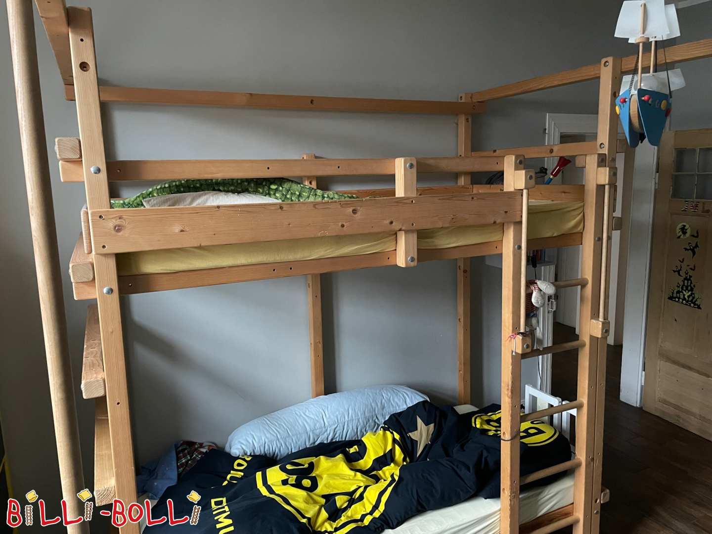 Hochbett, Fichte unbehandelt (Kategorie: Hochbett mitwachsend gebraucht)