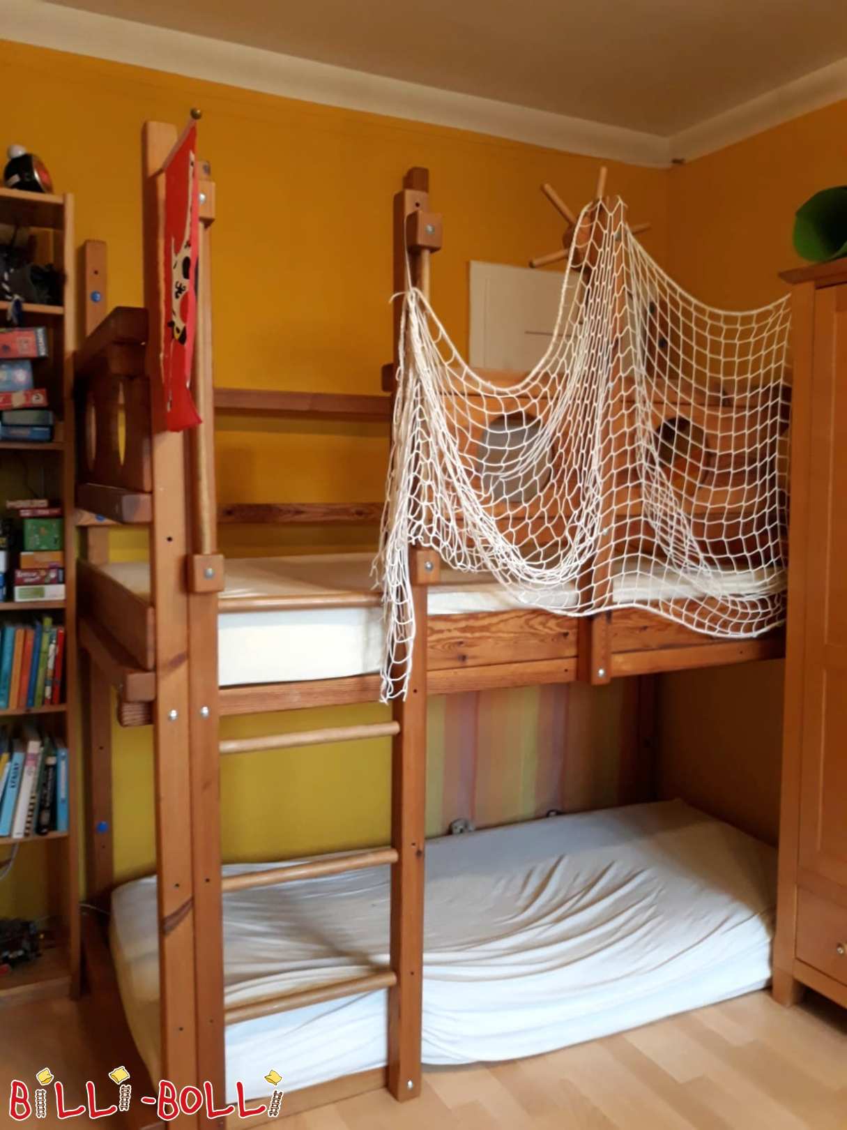 Hochbett in Kiefer geölt und gewachst (Stuttgart) (Kategorie: Hochbett gebraucht)