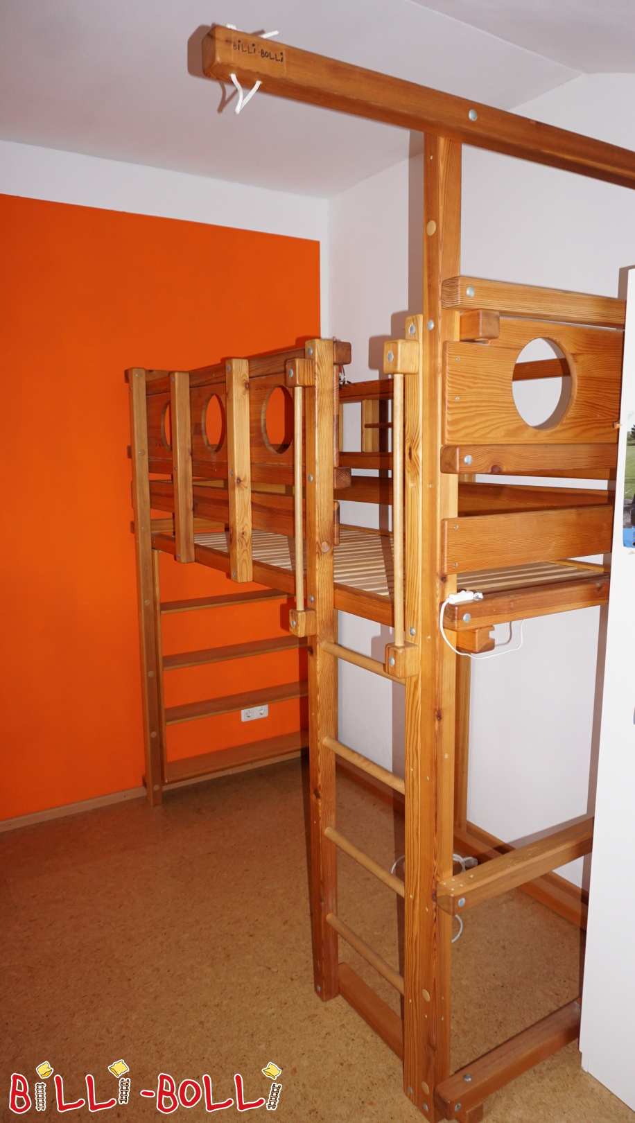 Hochbett mitwachsend Kiefer geölt (Kategorie: Hochbett gebraucht)