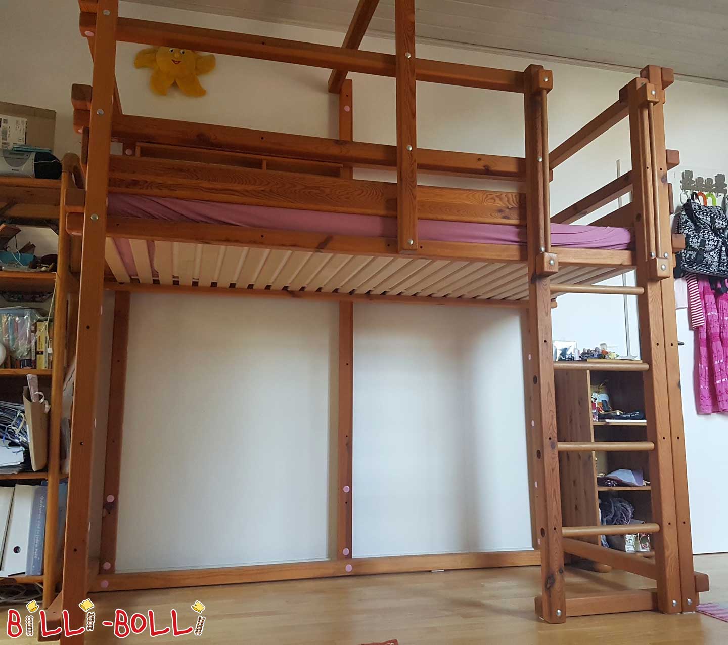 Hochbett mit kleinem Bettregal (Hochbett gebraucht)