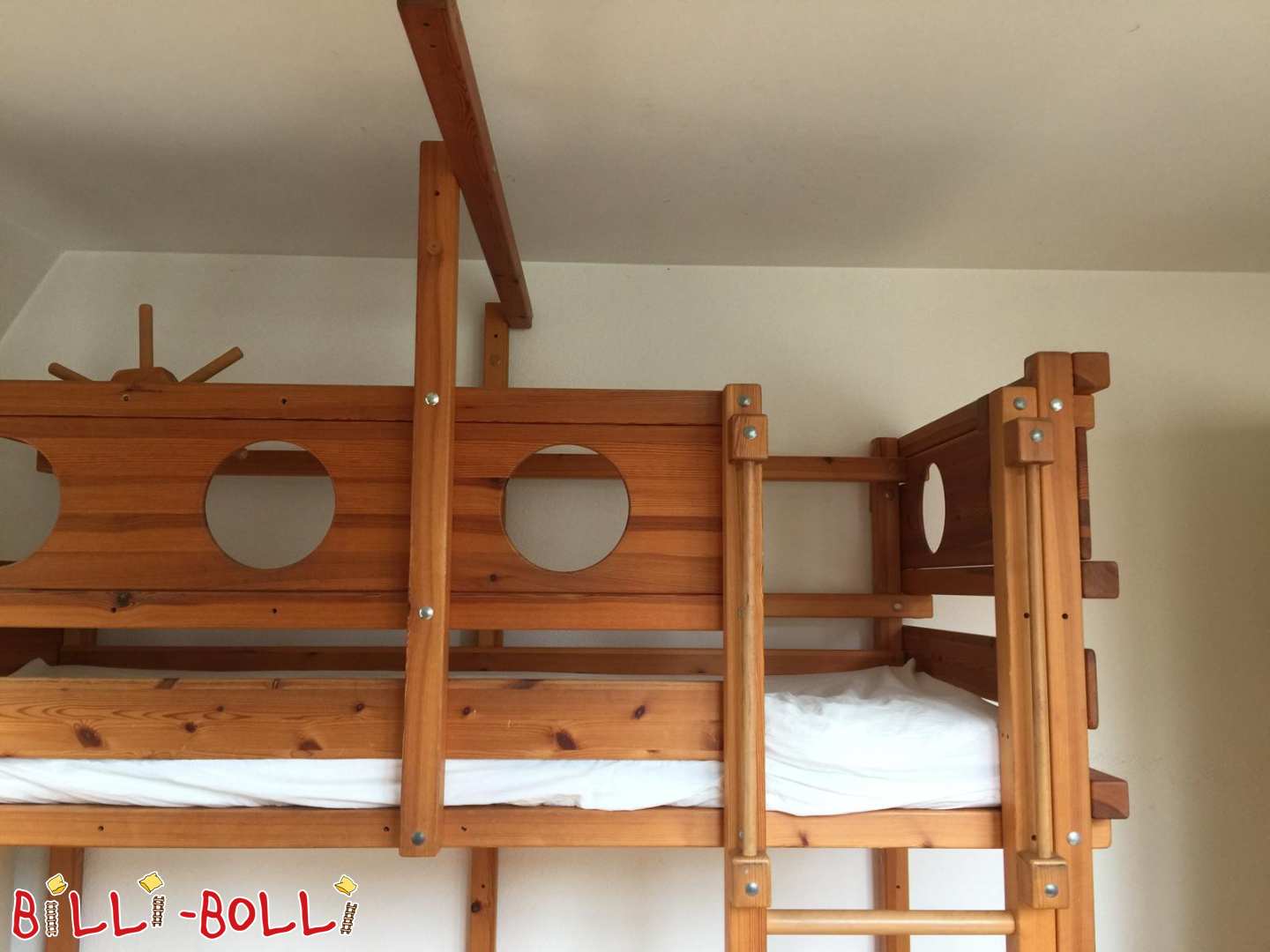 Hochbett, mit Turnbalken (Kategorie: Hochbett mitwachsend gebraucht)