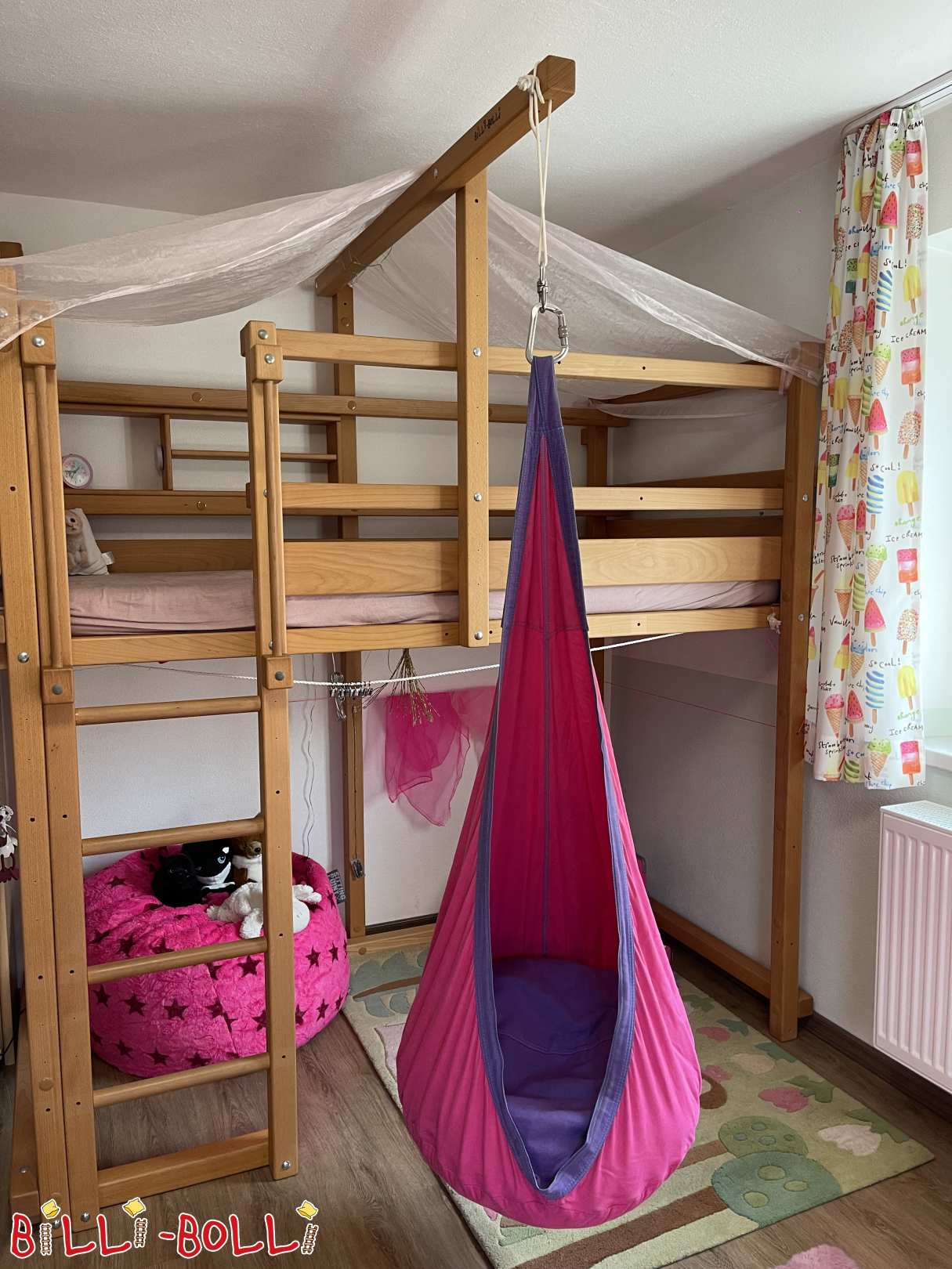 Mitwachsendes Hochbett 100x200 cm (Kategorie: Hochbett mitwachsend gebraucht)