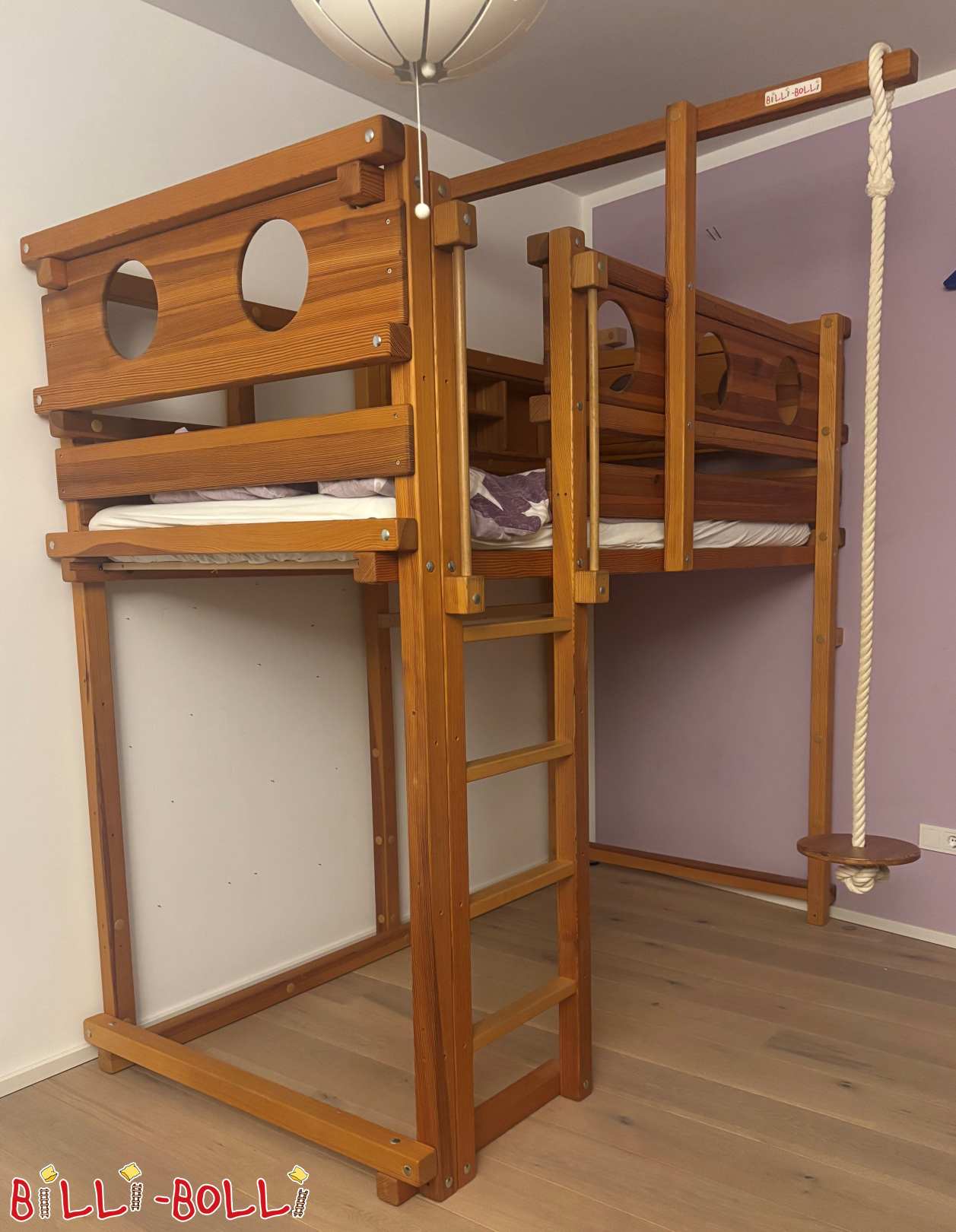 Hochbett mitwachsend 100x200cm Kojenbretter, geölt-gewachst, Frankfurt (Kategorie: Hochbett mitwachsend gebraucht)