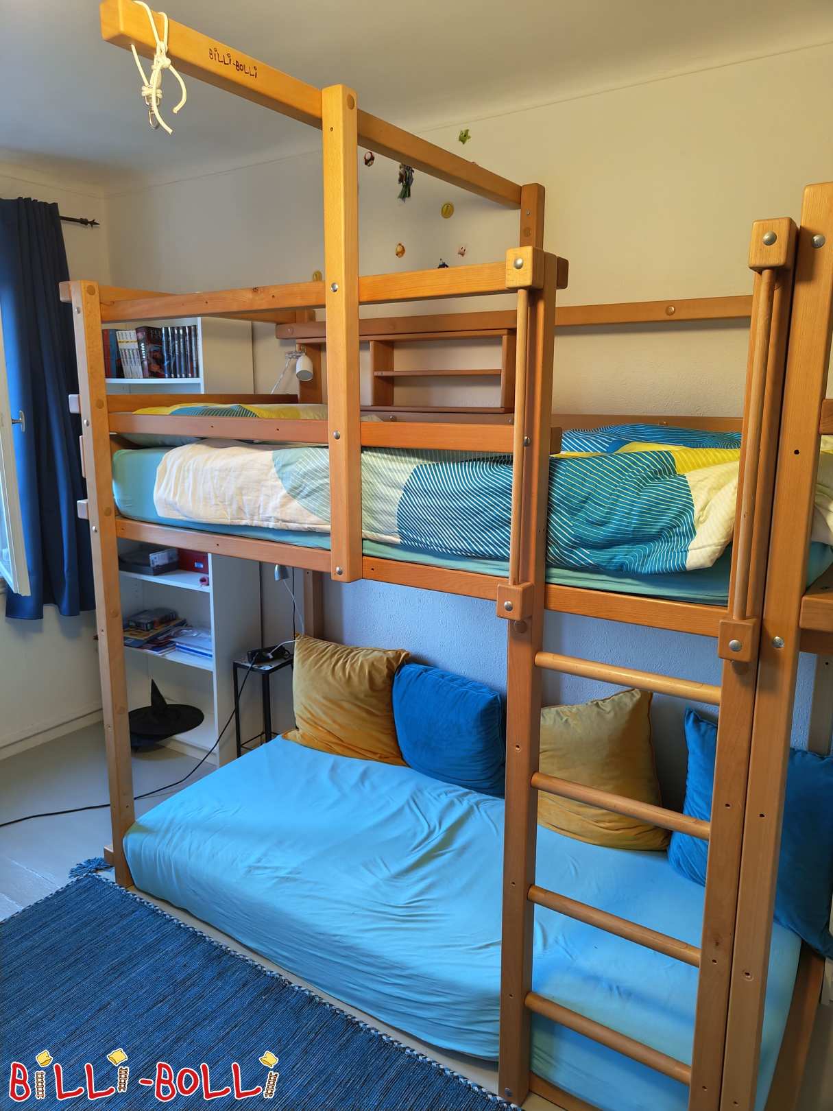 Hochbett mitwachsend, Buche geölt-gewachst (Kategorie: Hochbett mitwachsend gebraucht)
