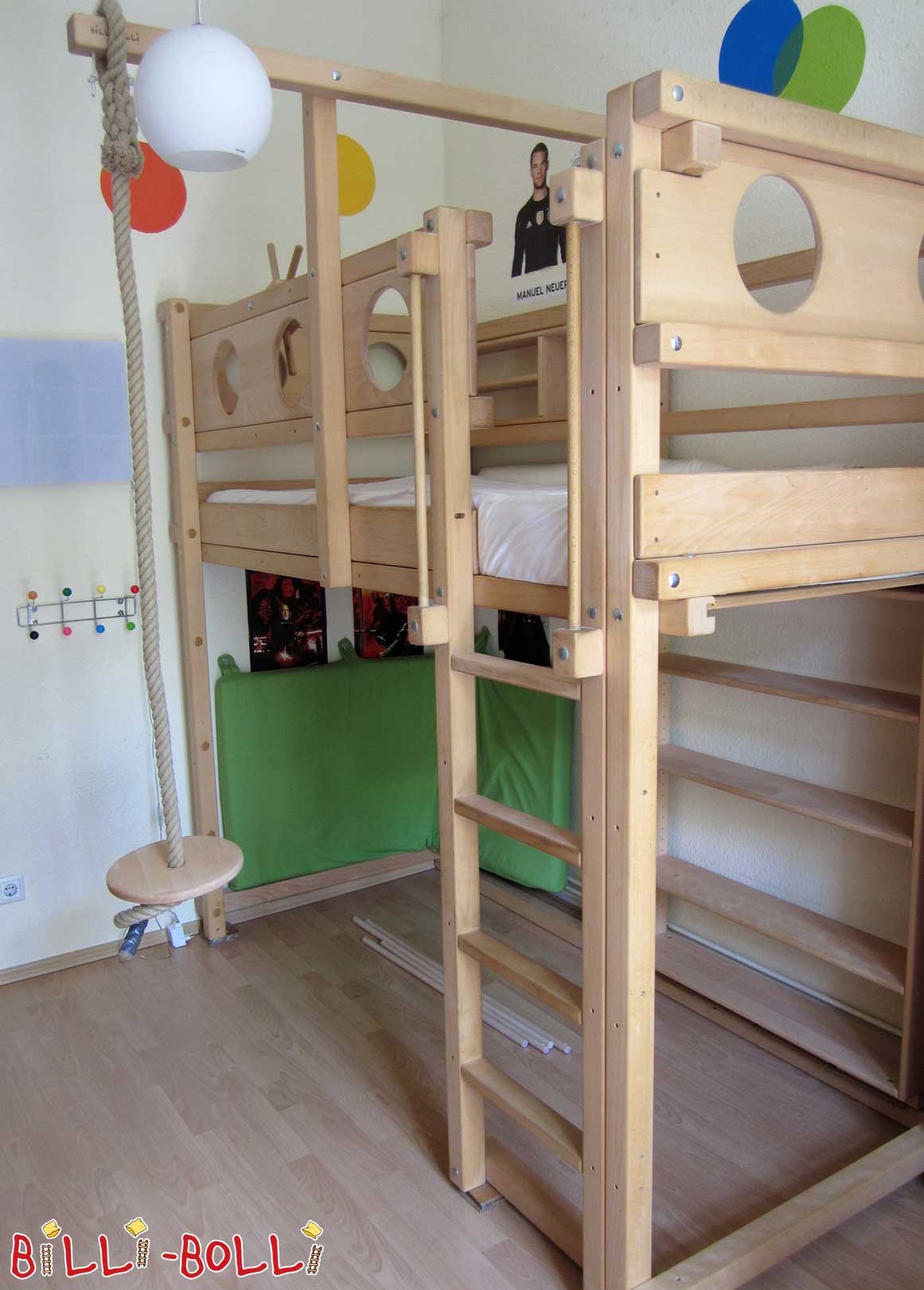Hochbett mitwachsend für kleine Seefahrer, 90 x 200 cm, Buche (Hochbett gebraucht)