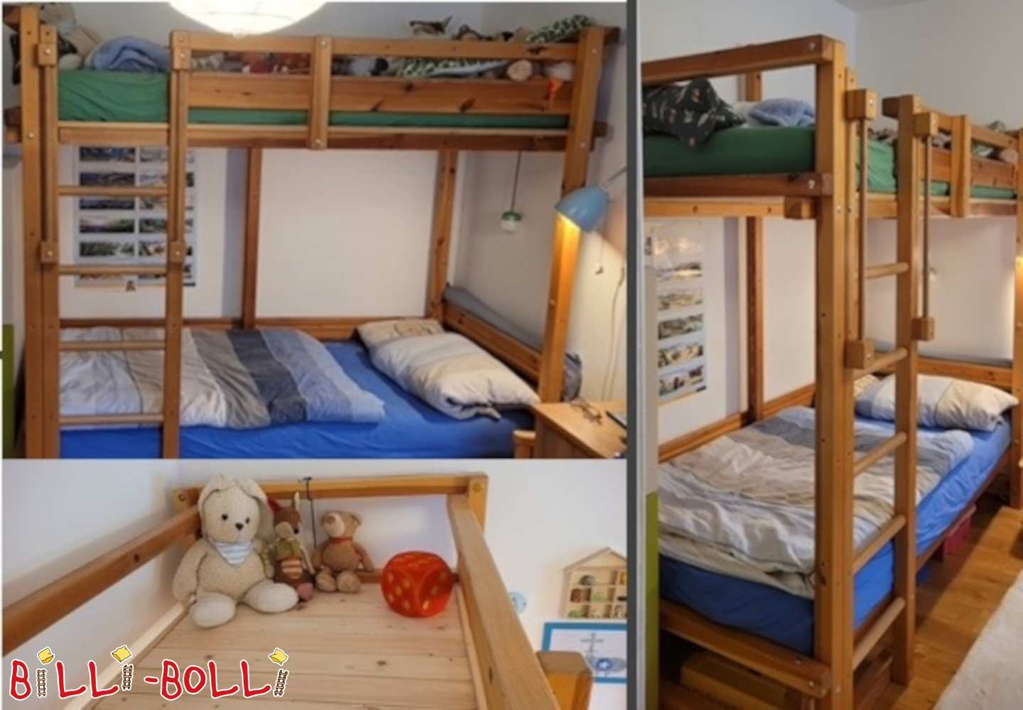 Hochbett mitwachsend mit Schaukelbalken (Kategorie: Hochbett mitwachsend gebraucht)