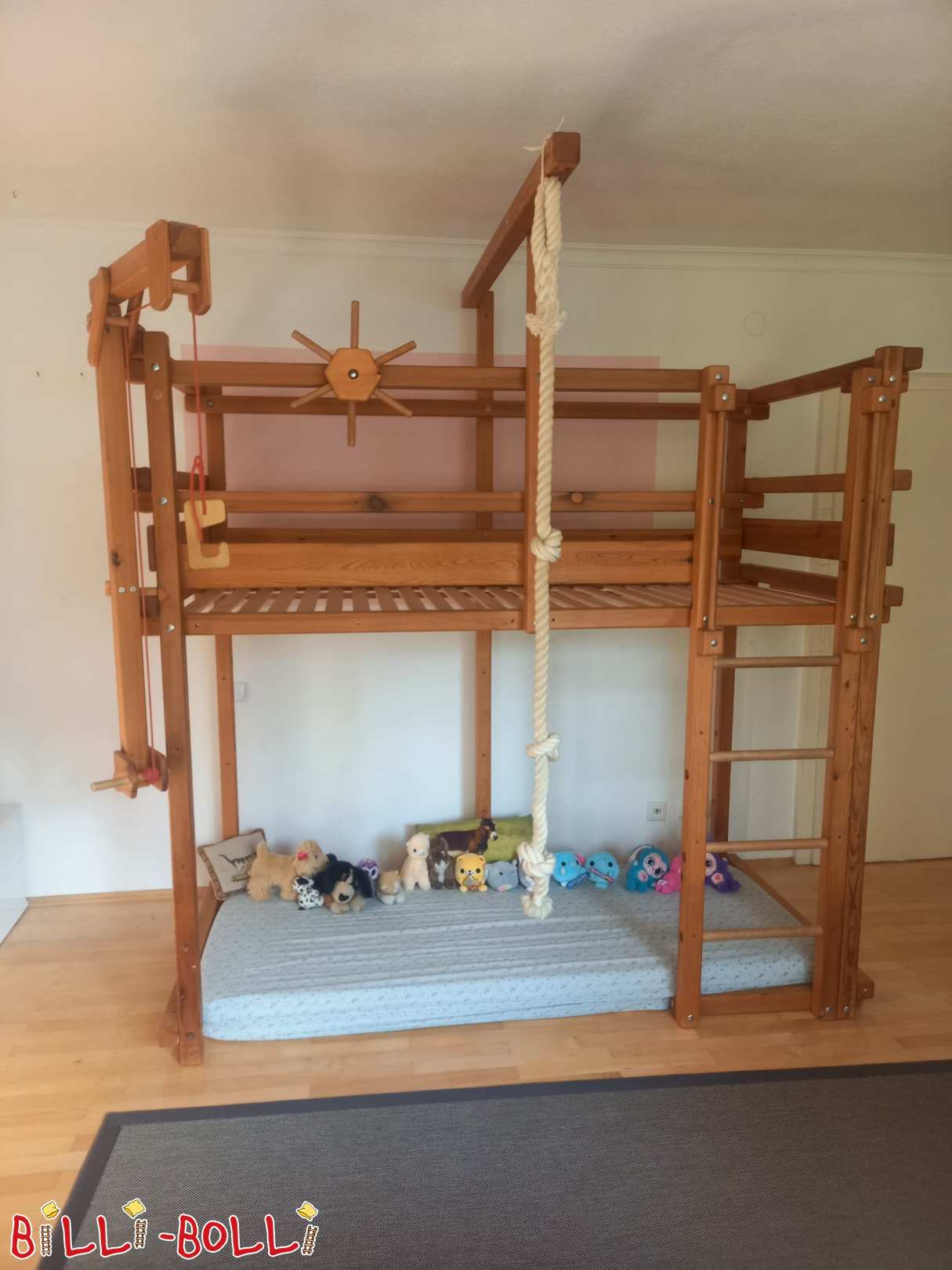 Hochbett mitwachsend mit Zubehör (Nürnberg/Erlangen) (Kategorie: Hochbett mitwachsend gebraucht)