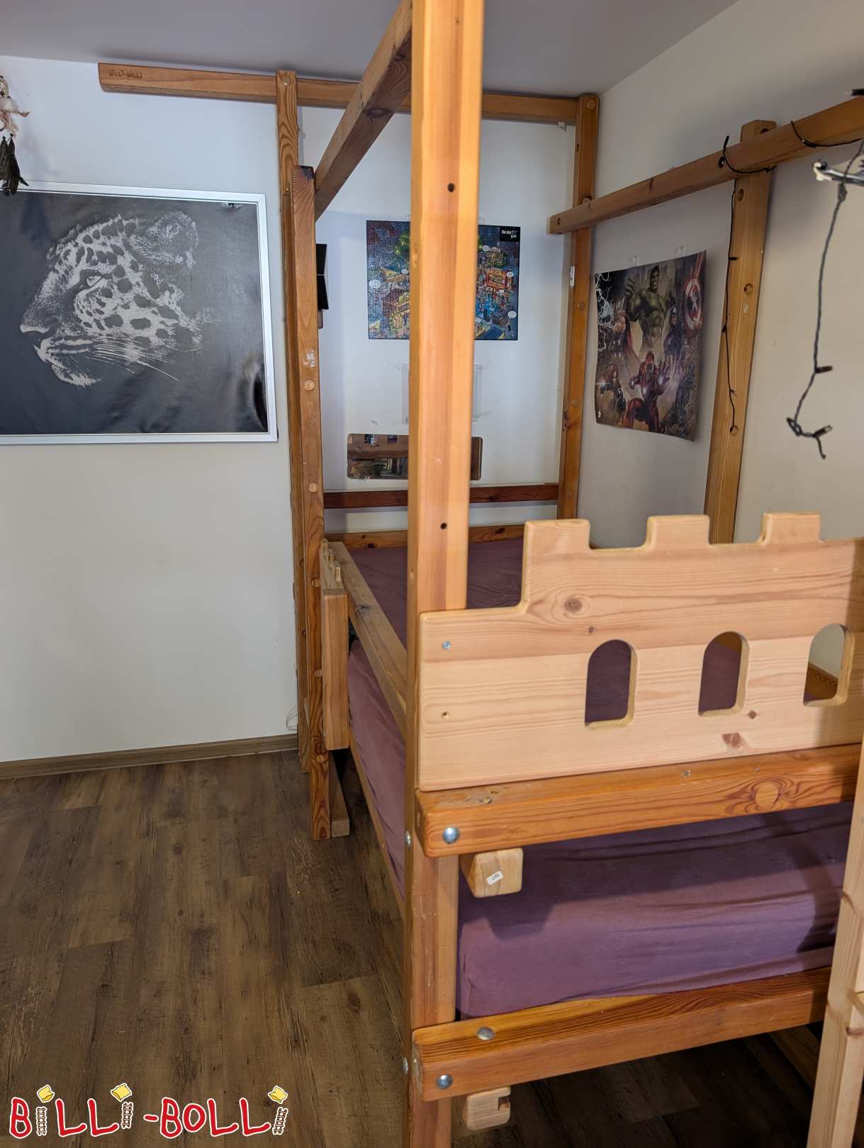 Hochbett mitwachsend mit Zubehör (Kategorie: Hochbett mitwachsend gebraucht)
