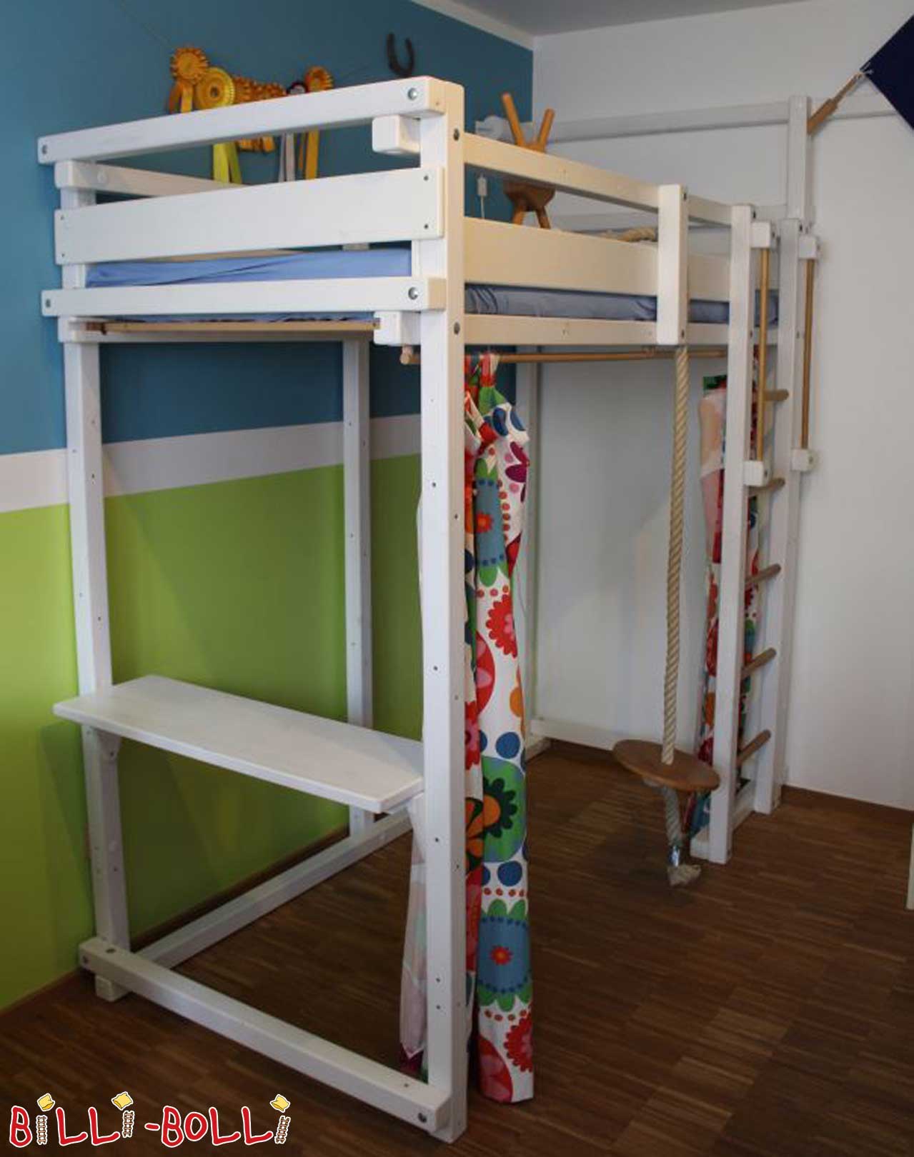 Hochbett mitwachsend, weiß lackiert (Kategorie: Hochbett gebraucht)
