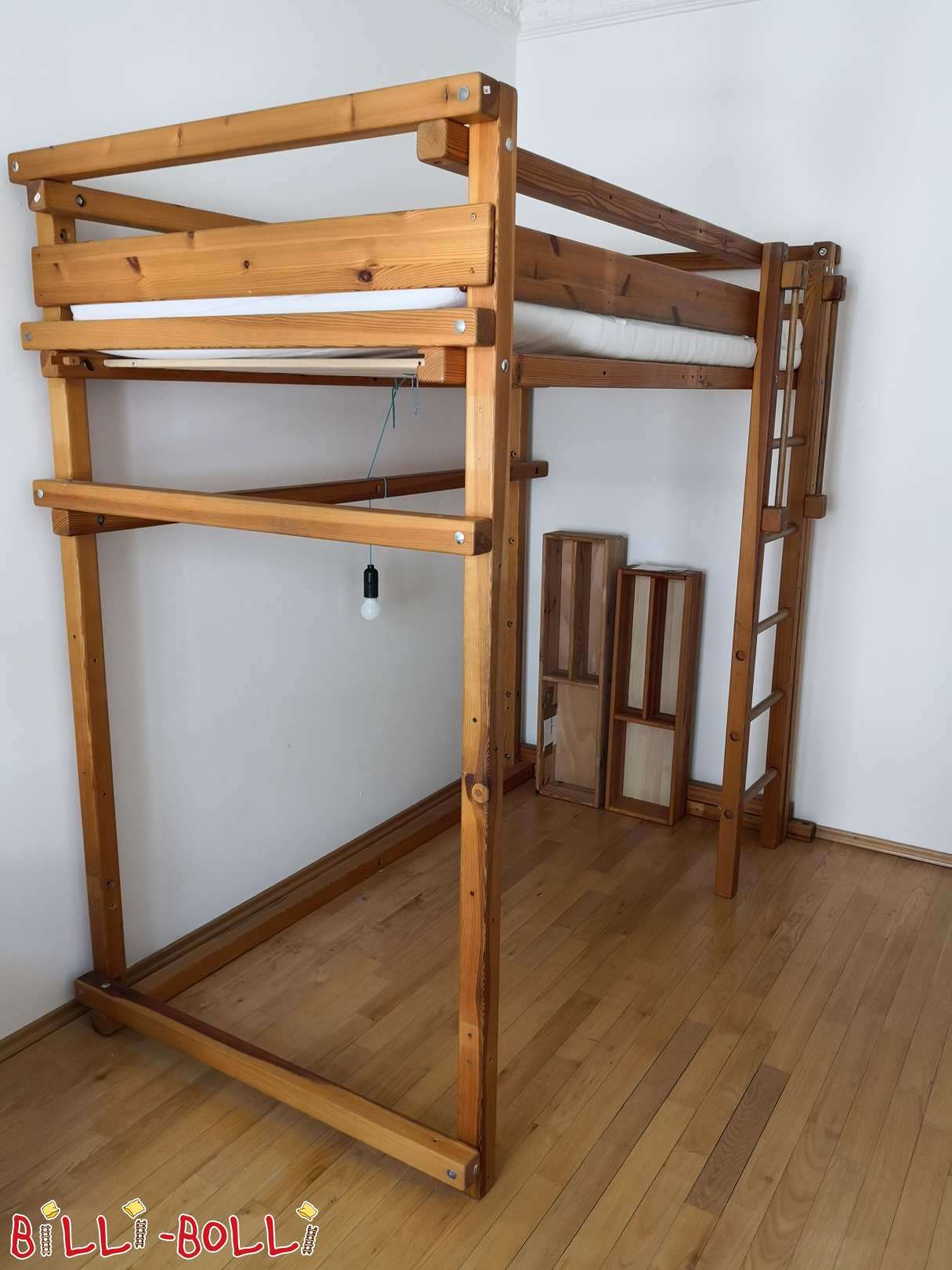 Hochbett 100x200 cm, ohne Deko (Kategorie: Hochbett mitwachsend gebraucht)