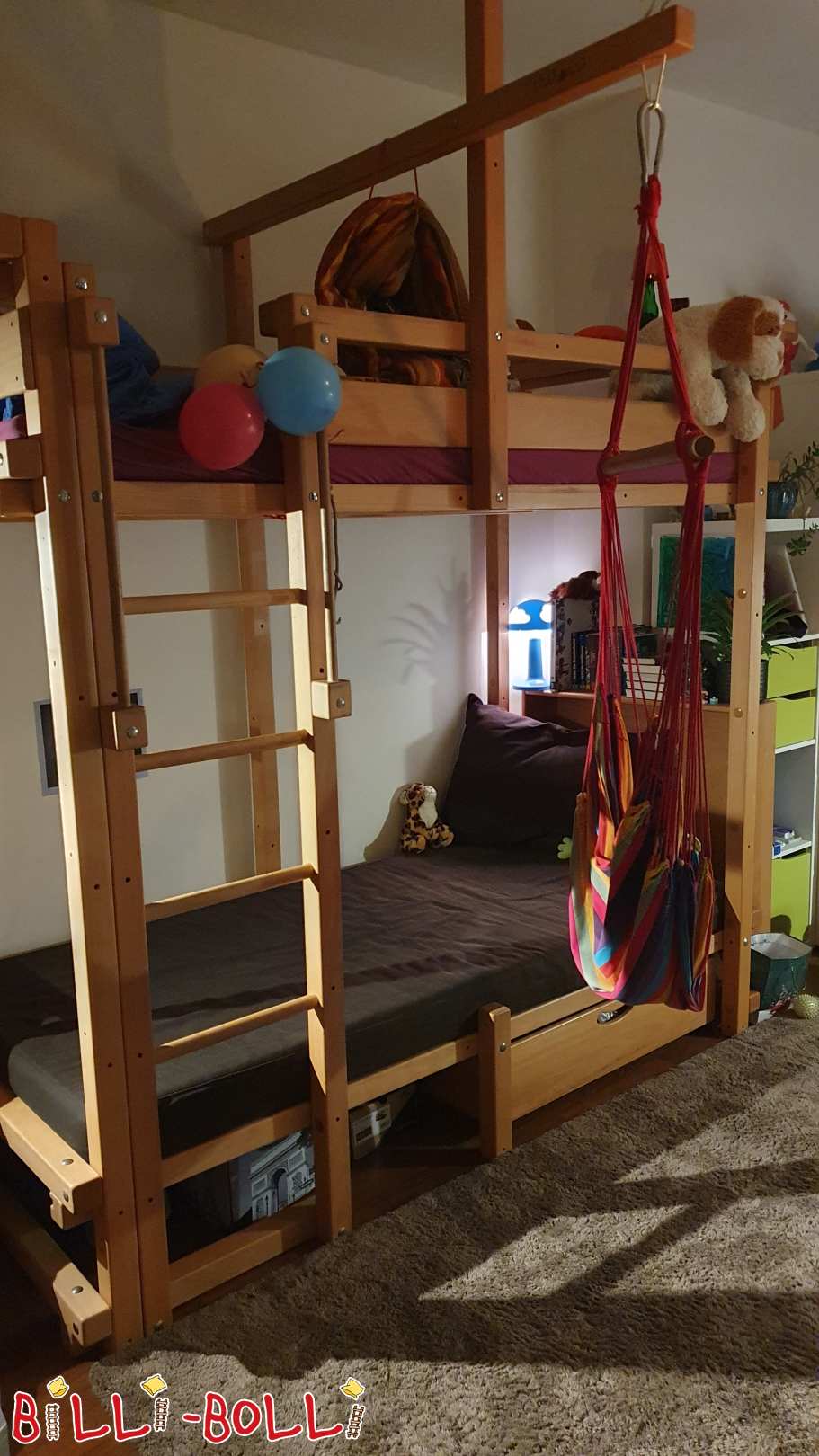 Jugendbett niedrig bzw. Umbauset für unteres Bett Buche geölt (Kategorie: Jugendbetten niedrig gebraucht)