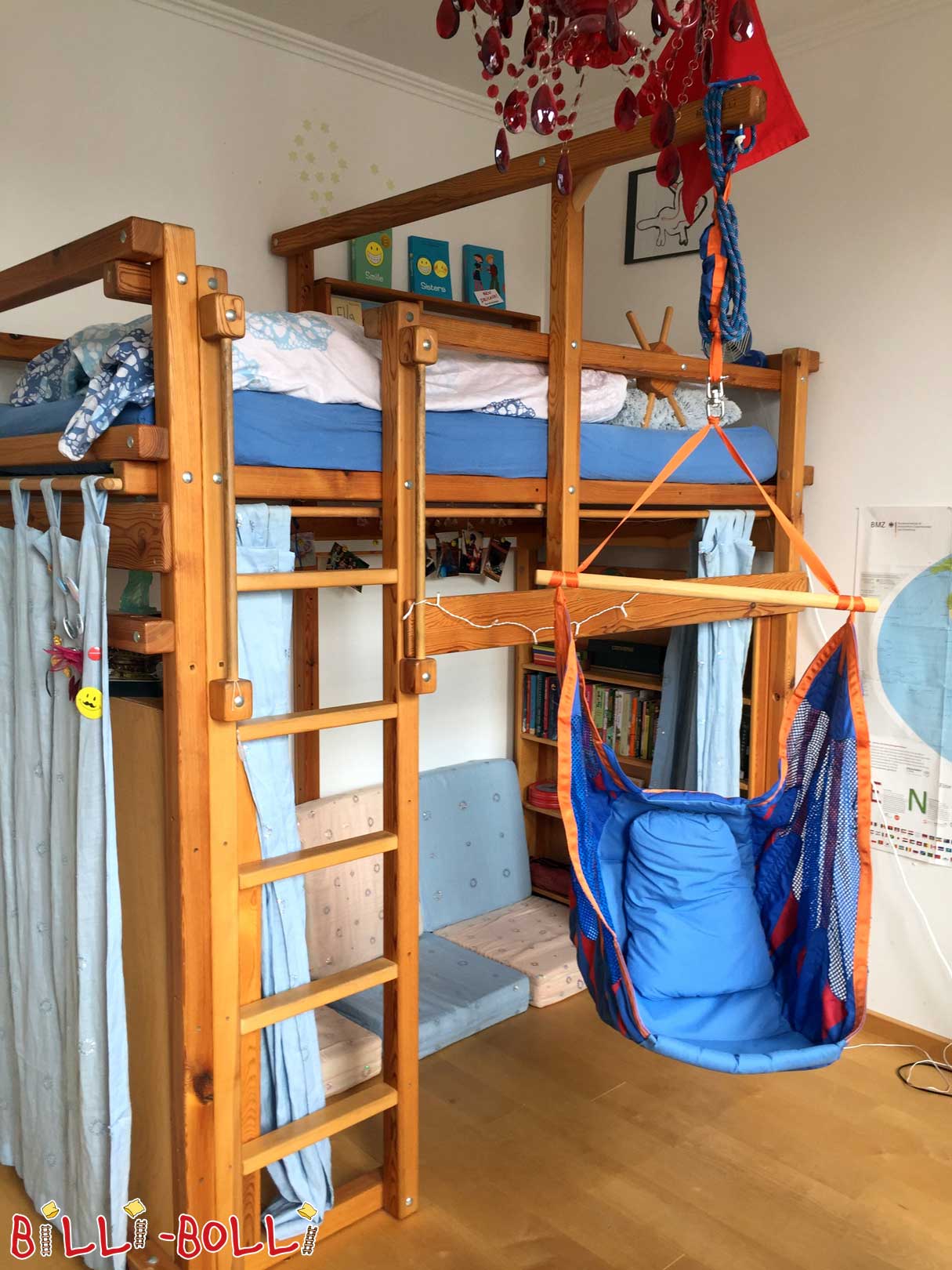 Jugendhochbett in 100 x 200 cm (Kategorie: Hochbett gebraucht)