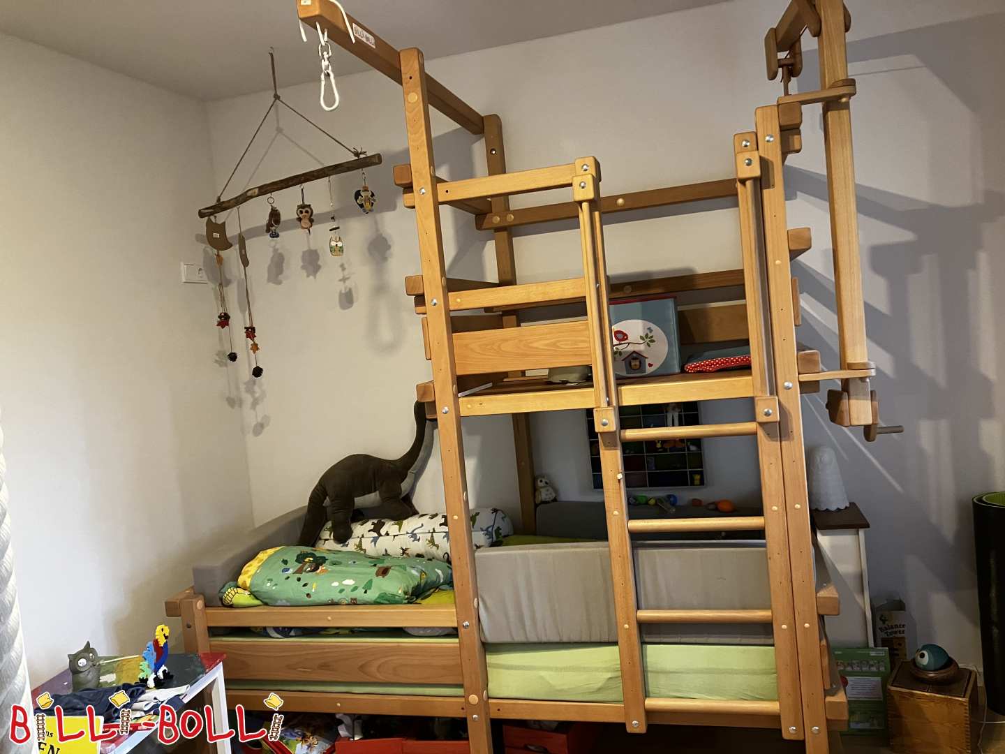 Kletterbett mit Kran (Kategorie: Dachschrägenbett gebraucht)