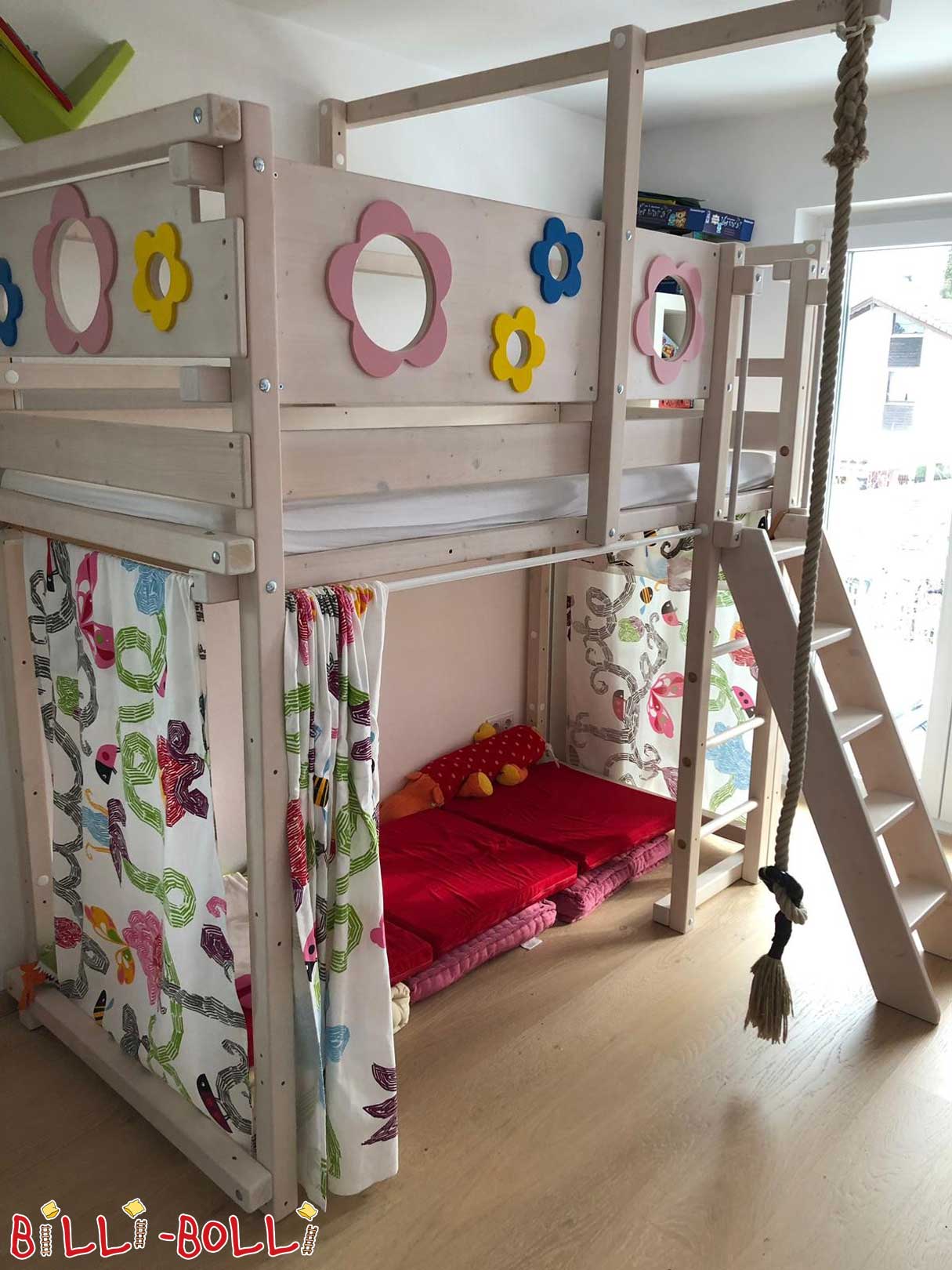 Mädchenhochbett mit Blumen (Hochbett gebraucht)
