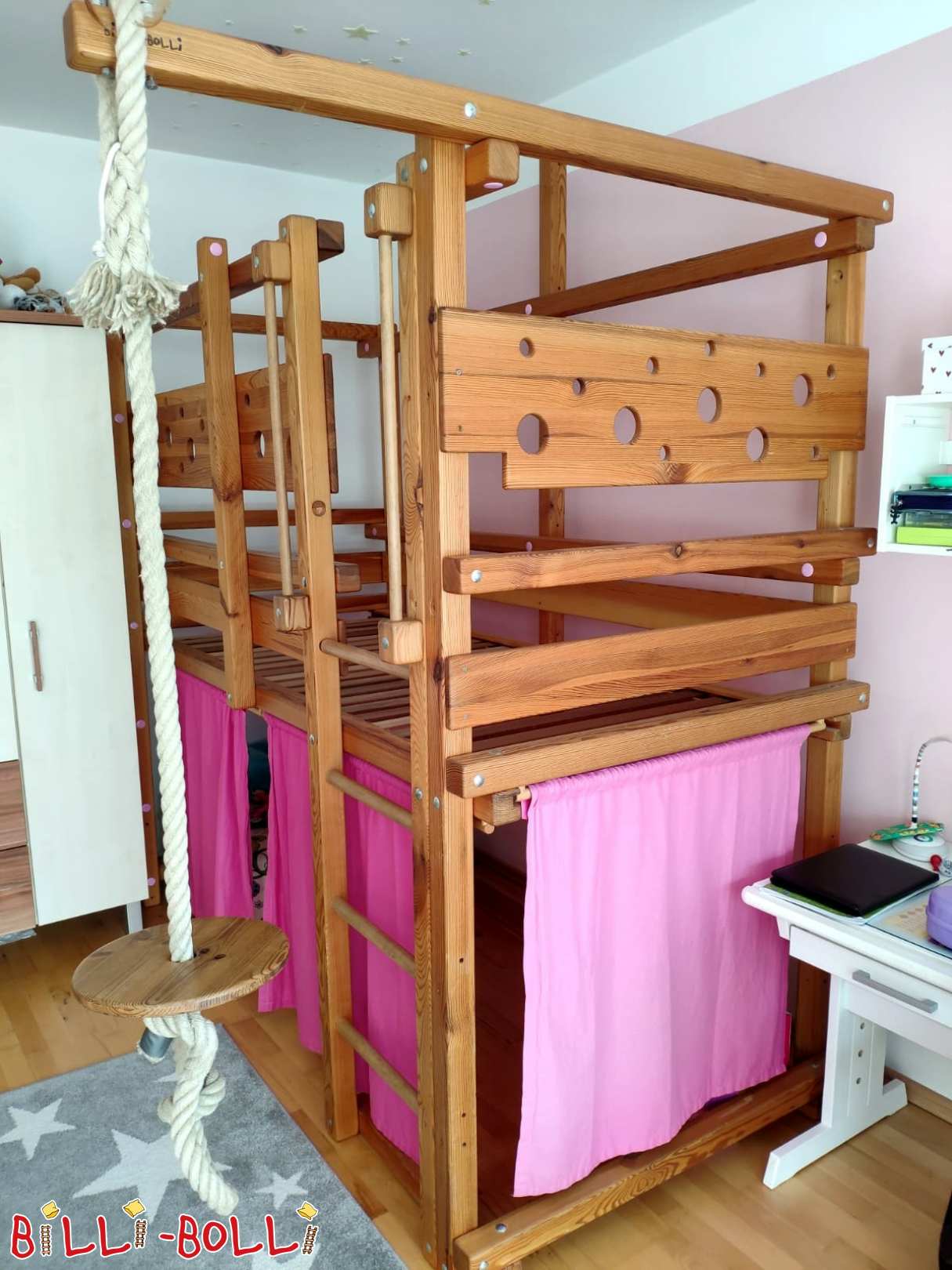 Mäuse-Hochbett (mitwachsend) (Kategorie: Hochbett gebraucht)