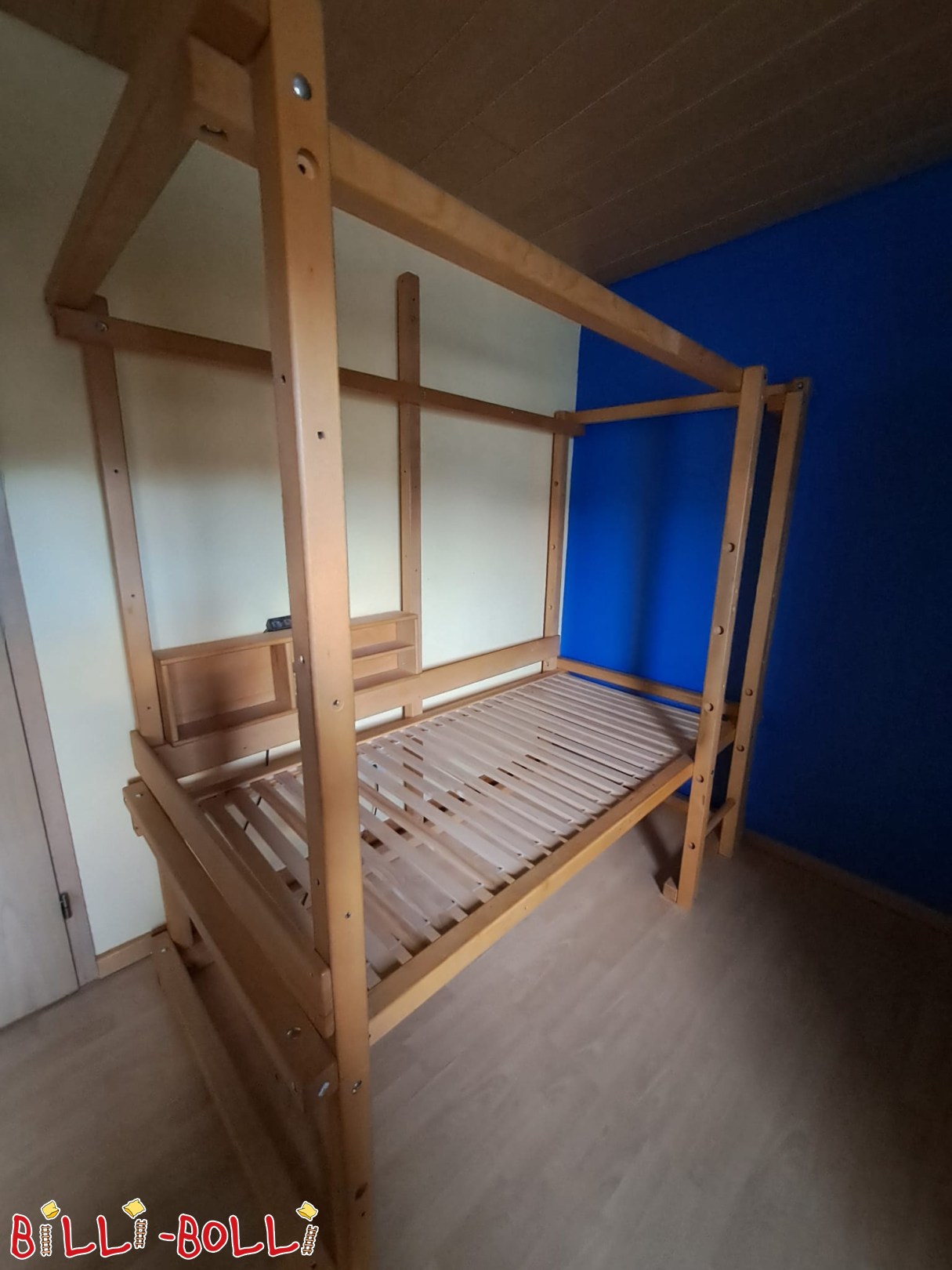 Inserat 7086: Mitwachsendes Hochbett Buche „alt, aber gut“ Mitwachsendes Hochbett Buche „alt, aber gut“ (Kategorie: Hochbett mitwachsend gebraucht)