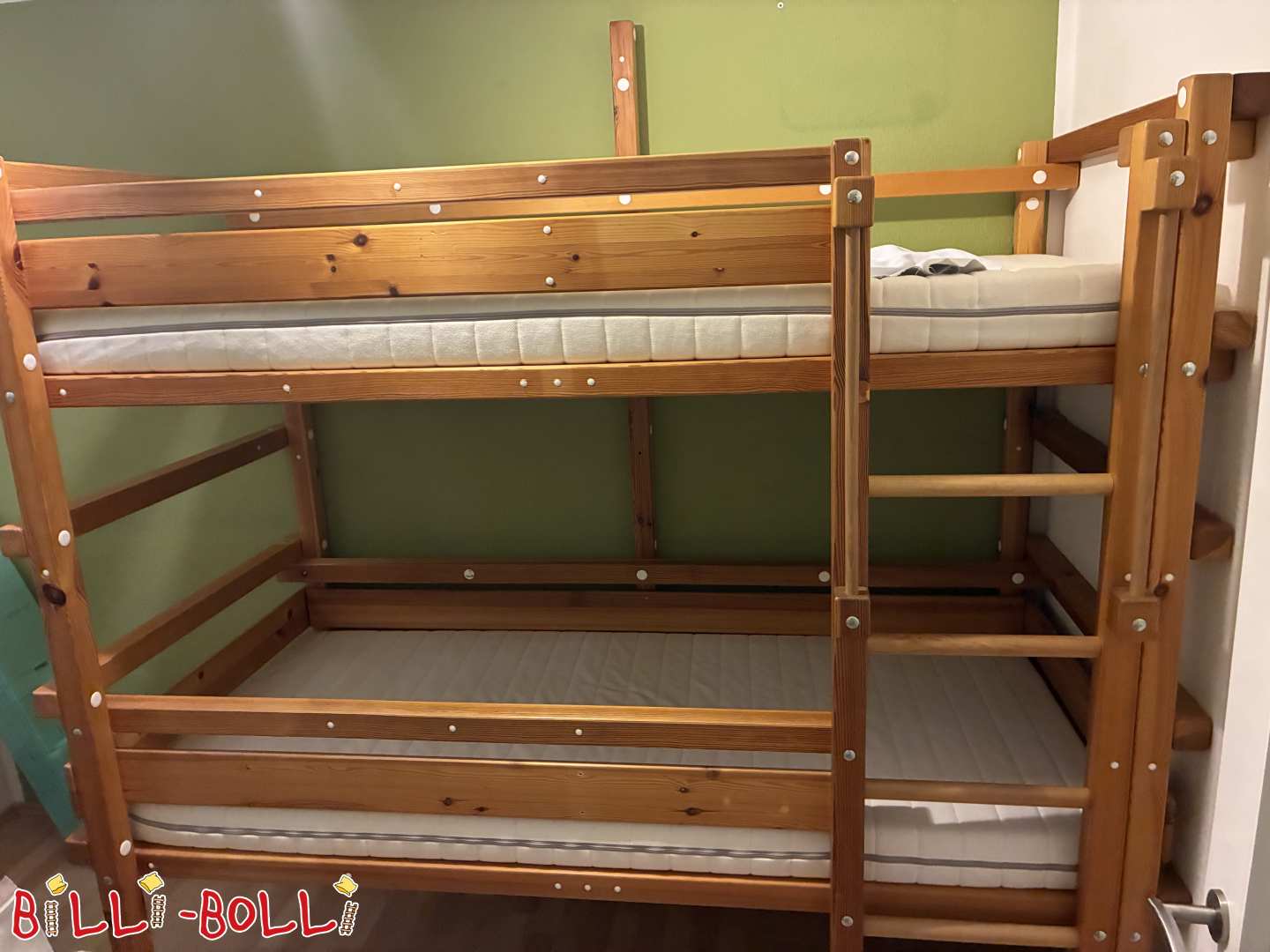 Mitwachsendes Billi-Bolli Hochbett mit zweiter Etage (Kategorie: Hochbett mitwachsend gebraucht)