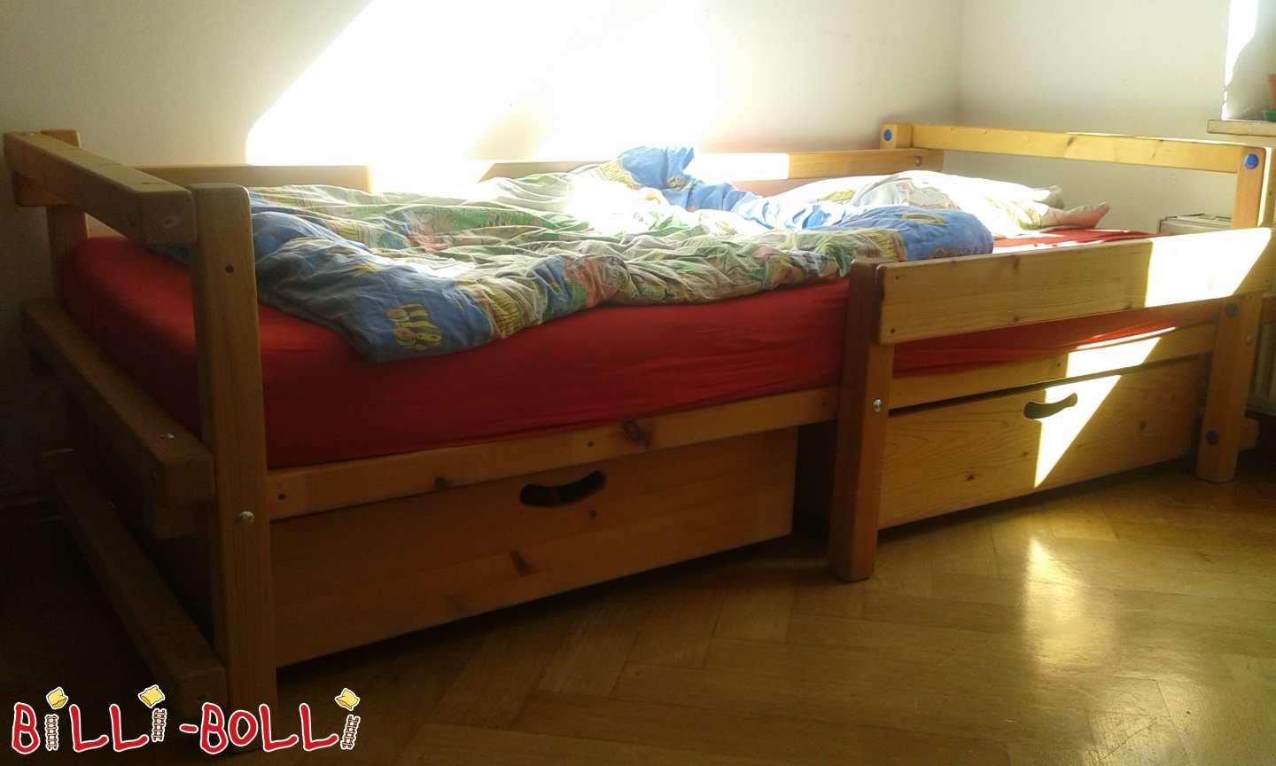 Mitwachsendes Etagenhochbett mit Umbauset zu 2 Betten in München (Kategorie: Hochbett mitwachsend gebraucht)