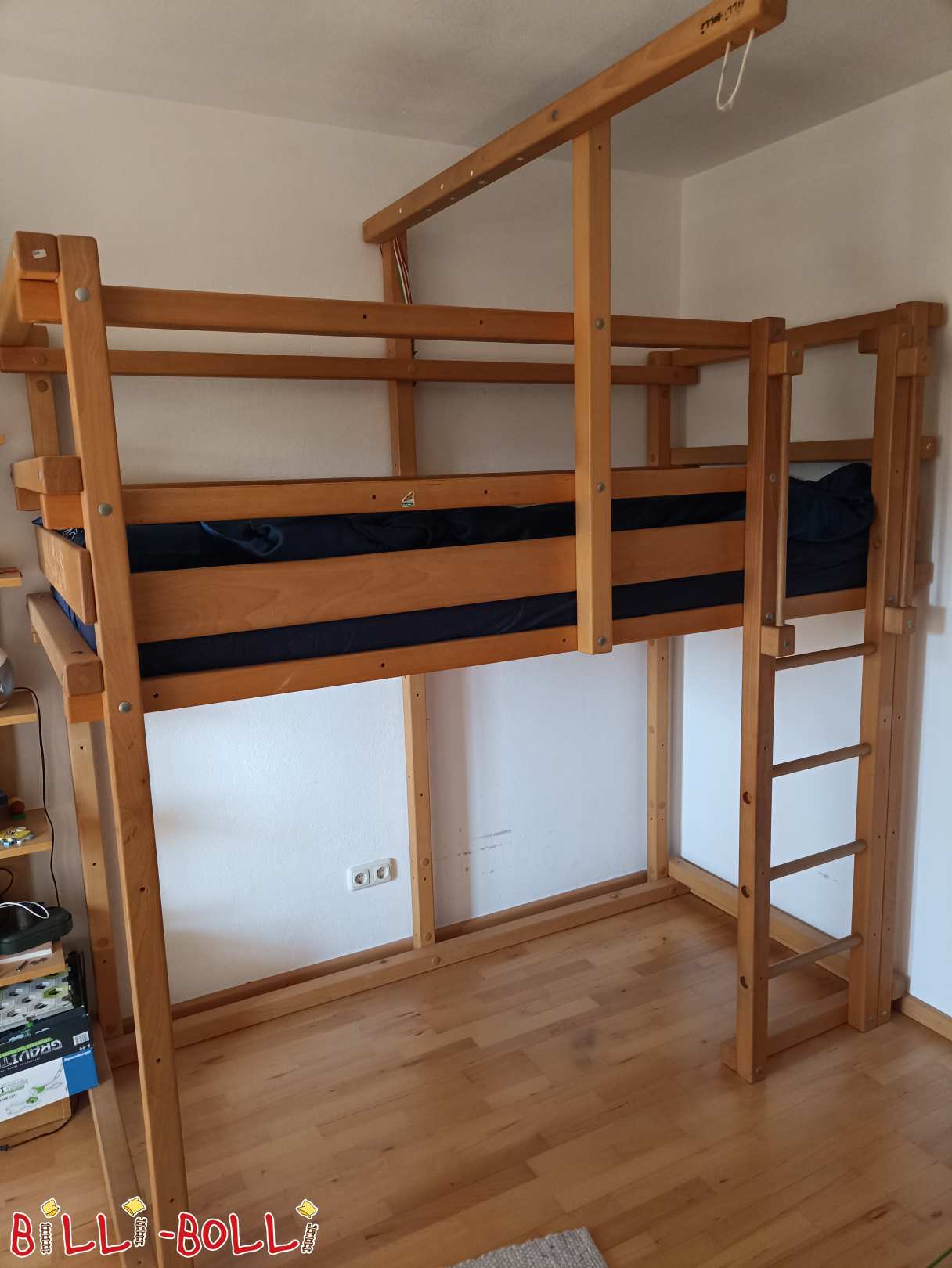 Mitwachsendes Hochbett aus Buche (Kategorie: Hochbett mitwachsend gebraucht)