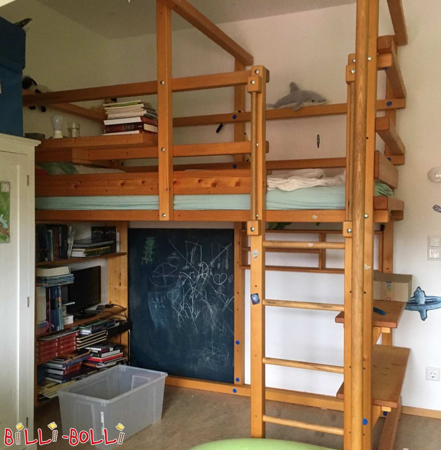 Mitwachsendes Hochbett 100 x 200 aus geölter Fichte in Nürnberg (Kategorie: Hochbett mitwachsend gebraucht) Mitwachsendes Hochbett 100 x 200 aus geölter Fichte in Nürnberg (Kategorie: Hochbett mitwachsend gebraucht)