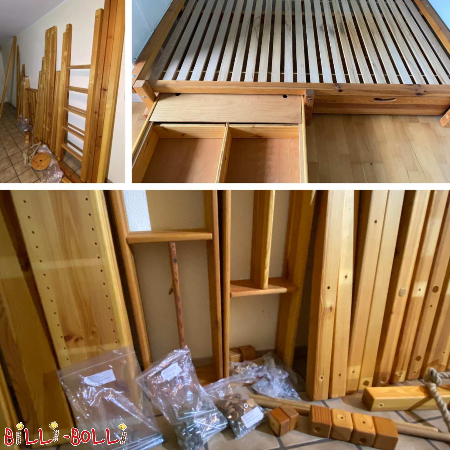 Mitwachsendes Hochbett 120x200 cm im Rheinland (Kategorie: Hochbett mitwachsend gebraucht)