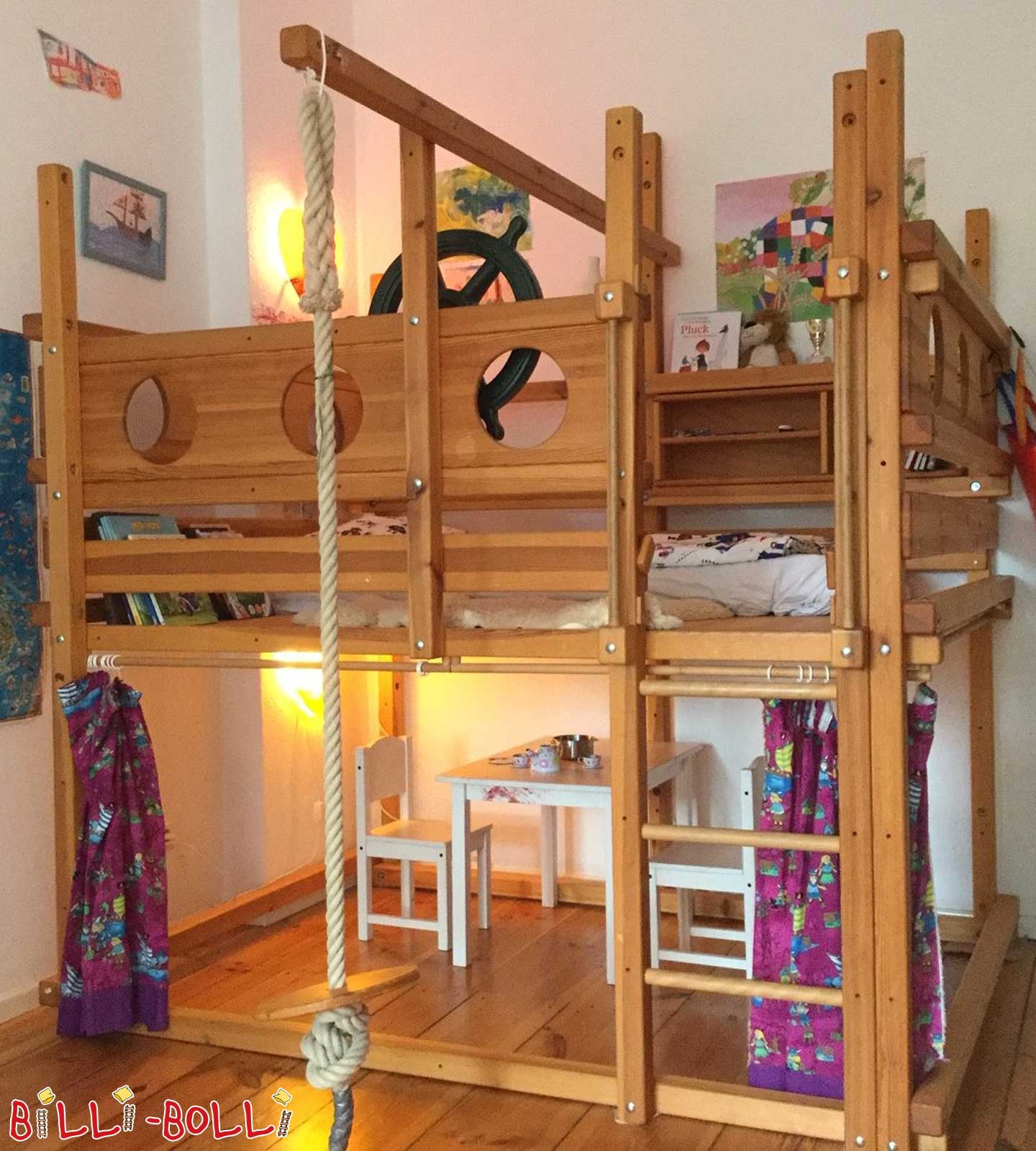 Mitwachsendes Hochbett 140 × 190 cm - 10965 BERLIN (Kategorie: Hochbett gebraucht)