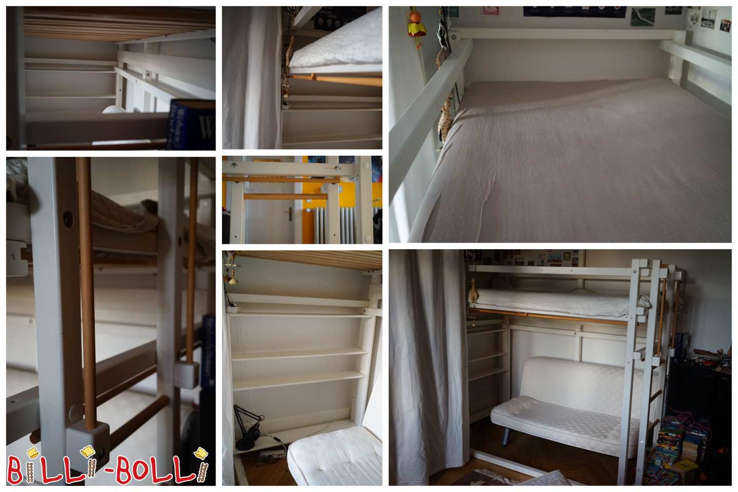 Mitwachsendes Hochbett 220x120 mit Regal in Karlsruhe (Kategorie: Hochbett mitwachsend gebraucht)