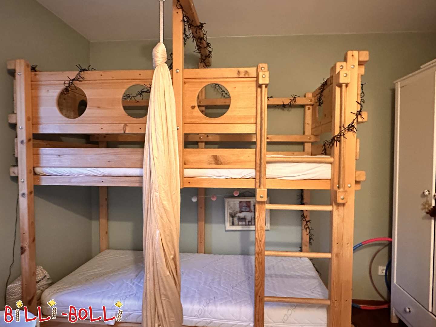 Mitwachsendes Hochbett 90x200 cm (Kategorie: Hochbett mitwachsend gebraucht)