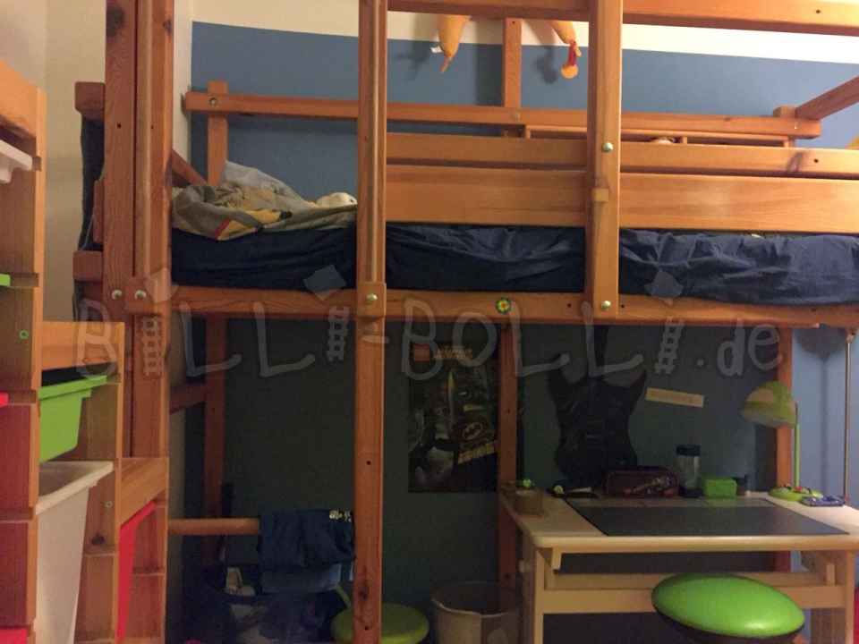 Mitwachsendes Hochbett 90x200 (Leiterposition A) (Kategorie: Hochbett gebraucht)