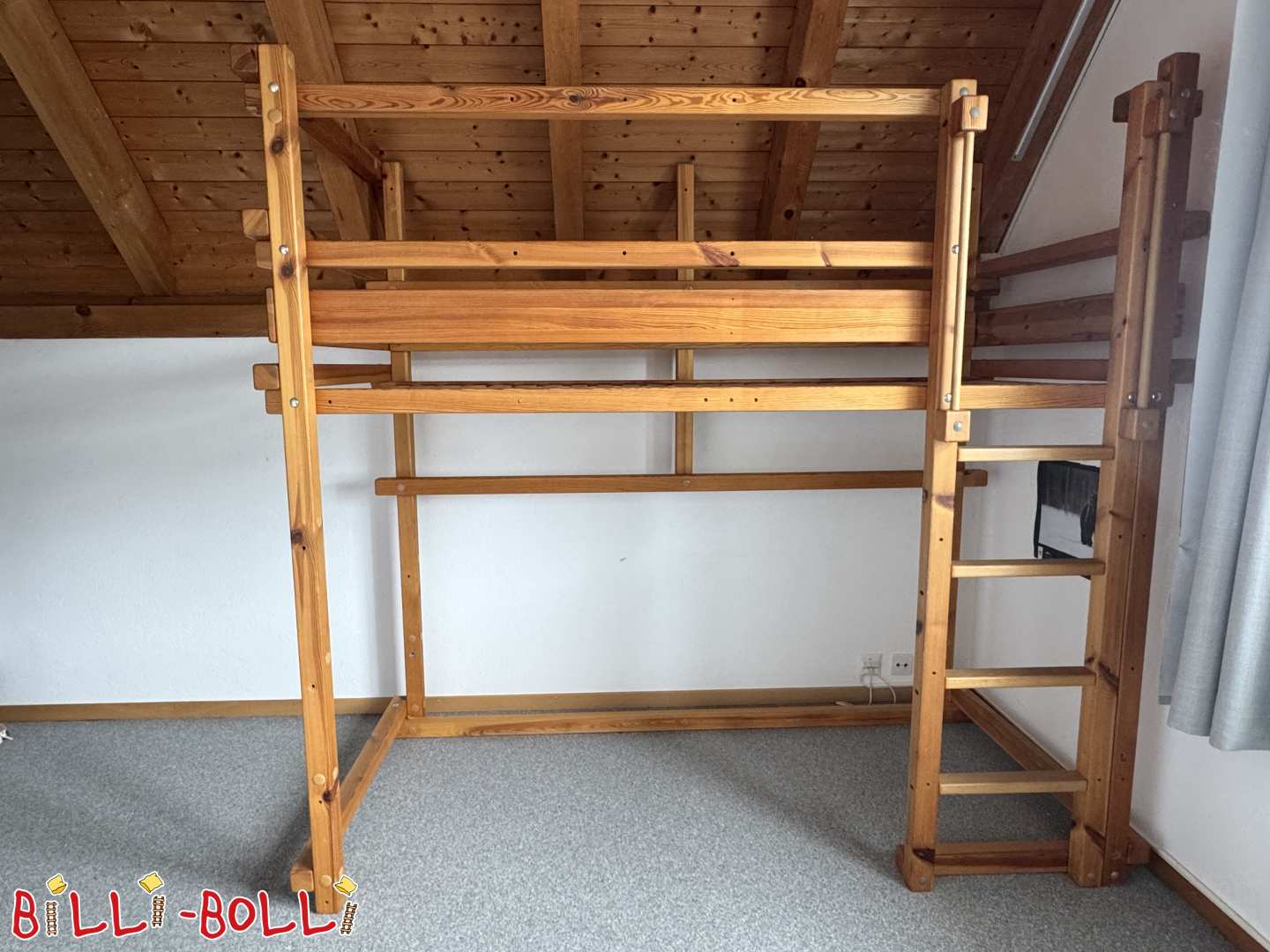 Mitwachsendes Hochbett aus Kiefer geölt, in Zürich (Kategorie: Hochbett mitwachsend gebraucht)