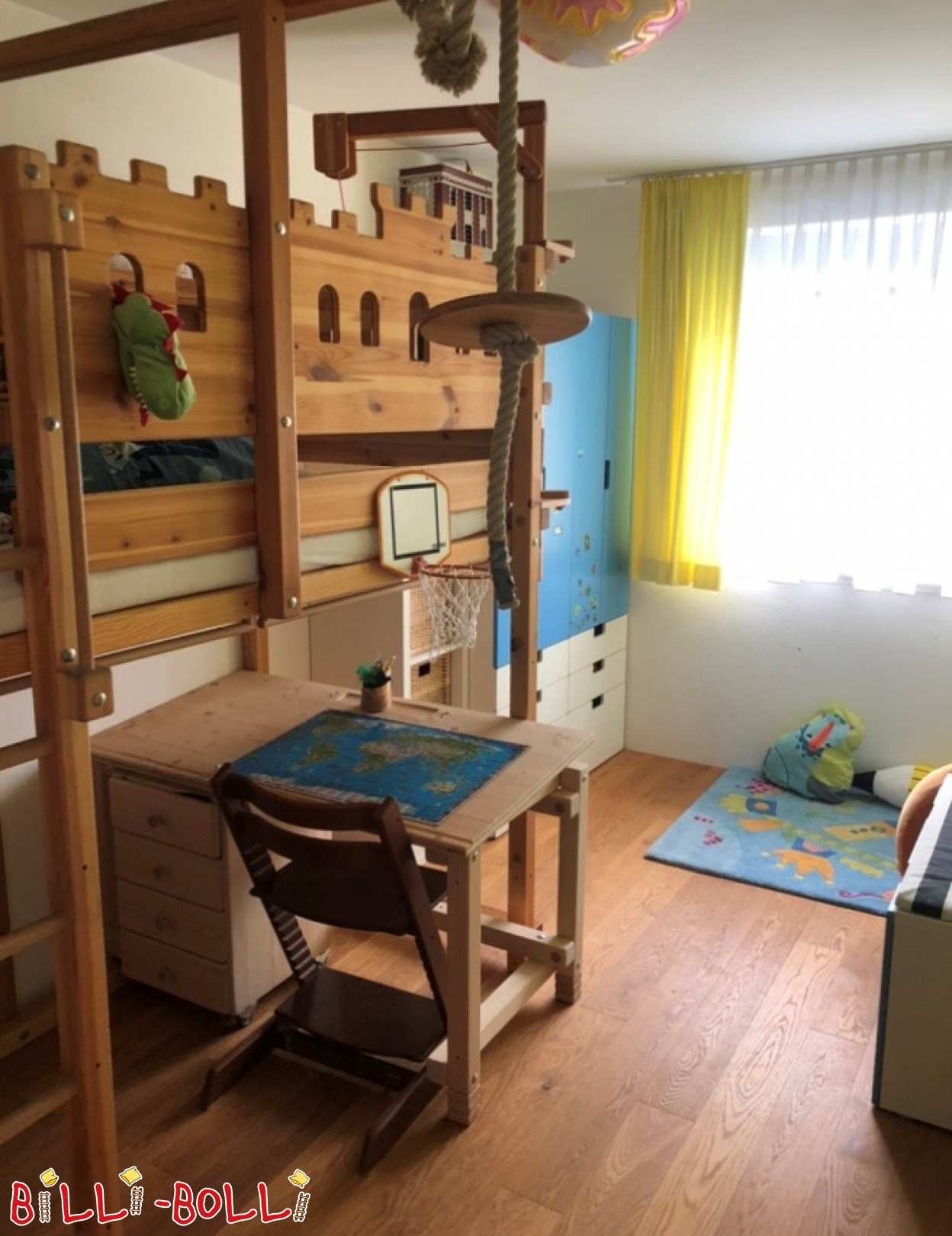 Mitwachsendes Hochbett aus Kiefer in Hall in Tirol (Kategorie: Hochbett gebraucht)