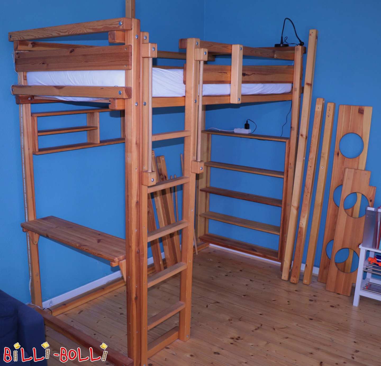 Mitwachsendes Hochbett aus Kiefer in Hannover (Kategorie: Hochbett gebraucht)