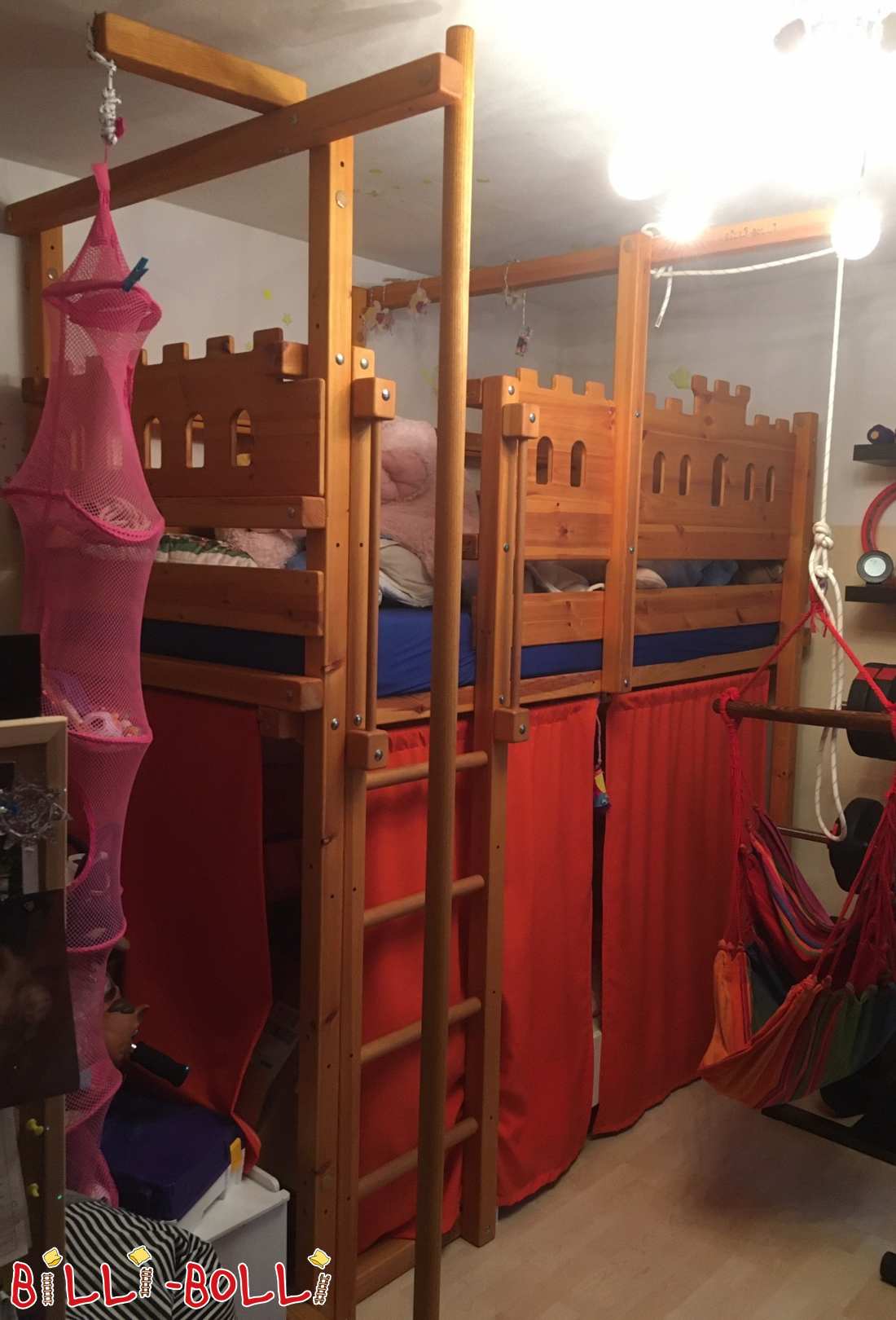 Mitwachsendes Hochbett aus Kiefer in Ingolstadt (Kategorie: Hochbett gebraucht)