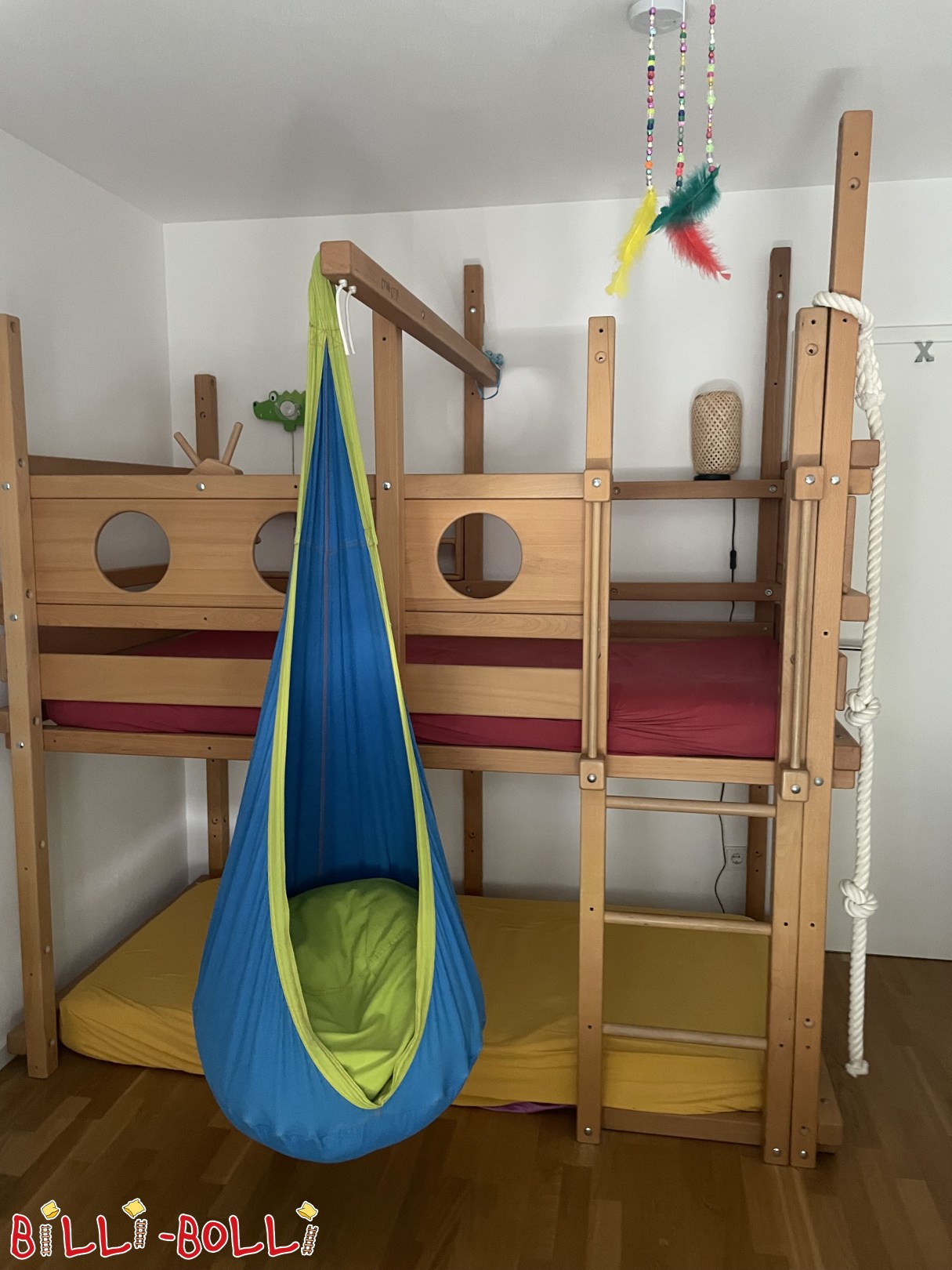 Mitwachsendes Hochbett Buche geölt-gewachst zu verkaufen (Kategorie: Hochbett mitwachsend gebraucht)