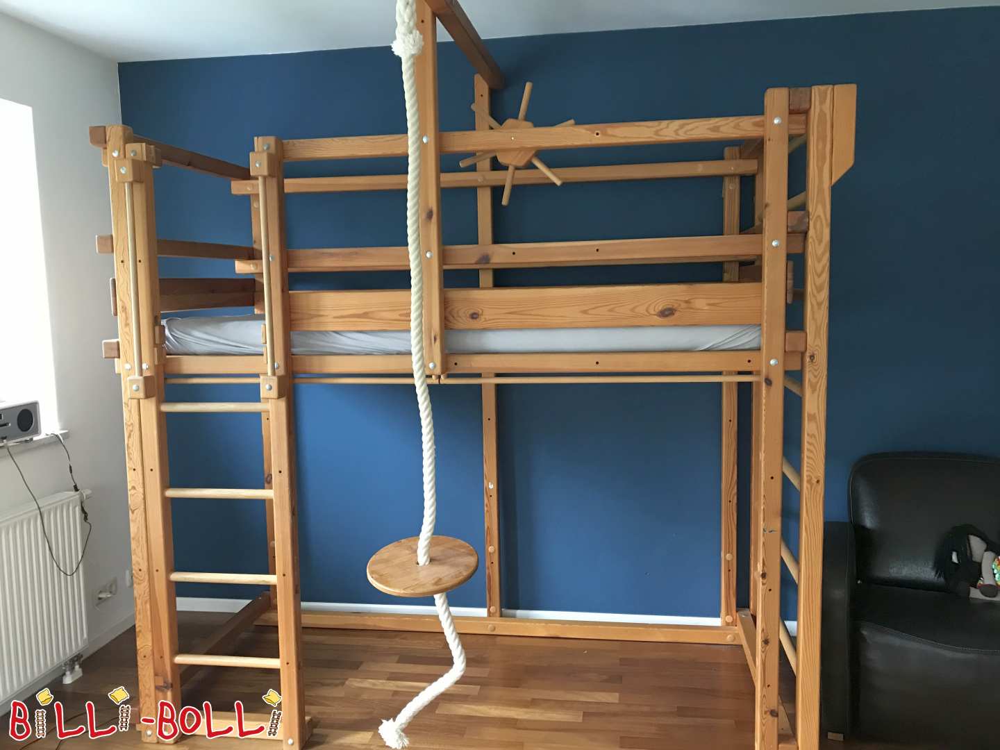 Mitwachsendes Hochbett Kiefer Ölwachs (Hochbett gebraucht) Mitwachsendes Hochbett Kiefer Ölwachs (Hochbett gebraucht)