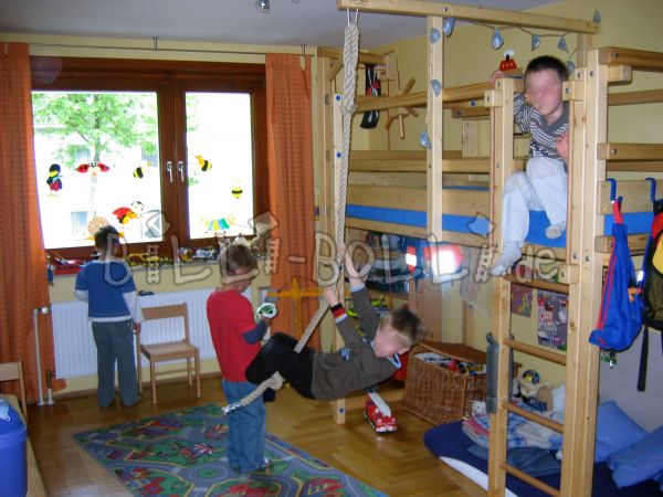 mitwachsendes Hochbett Fichte 90x 200 cm (Kategorie: Hochbett gebraucht)
