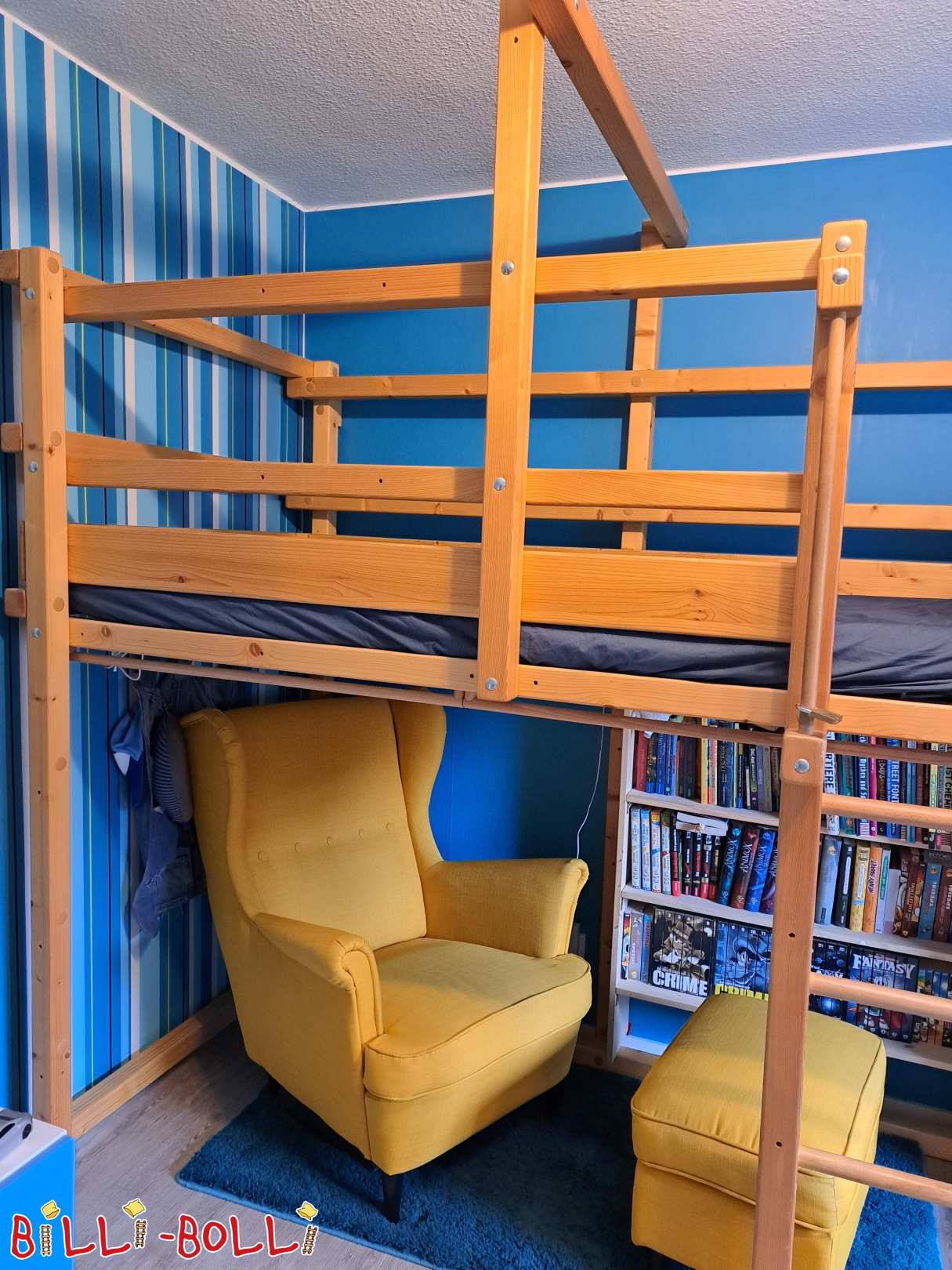 Mitwachsendes Hochbett Fichte geölt/gewachst (Kategorie: Hochbett mitwachsend gebraucht)