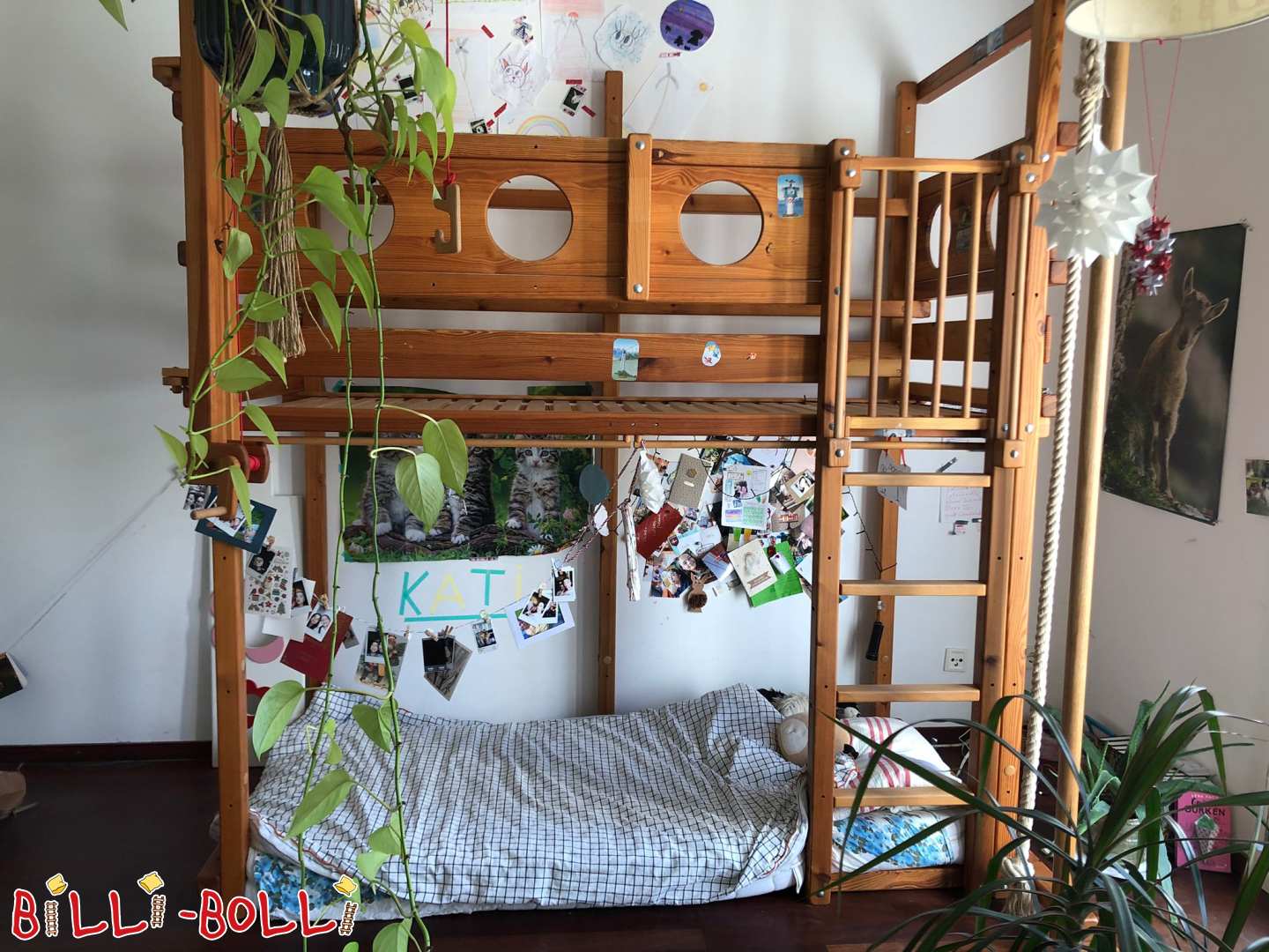 Mitwachsendes Hochbett in Kiefer geölt, in Berlin (Kategorie: Etagenbett gebraucht)