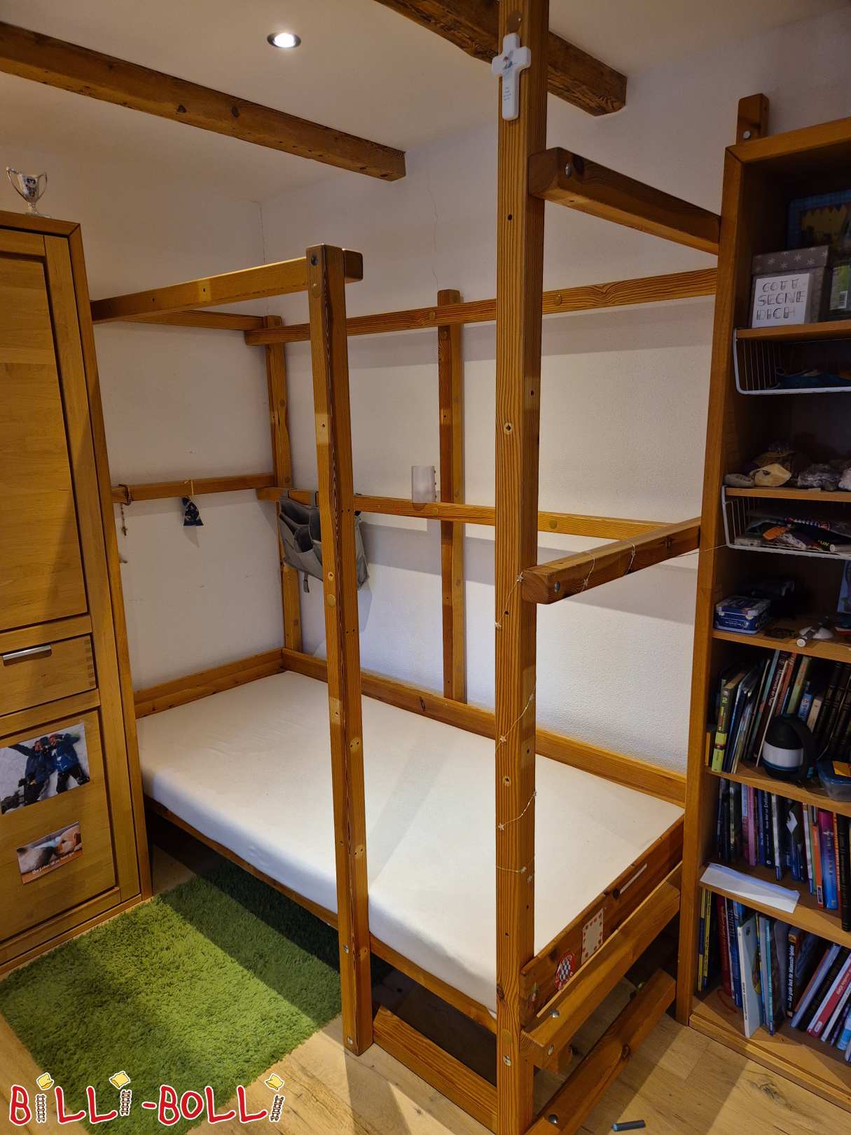 Mitwachsendes Hochbett in Kiefer geölt-gewachst (Kategorie: Hochbett mitwachsend gebraucht)