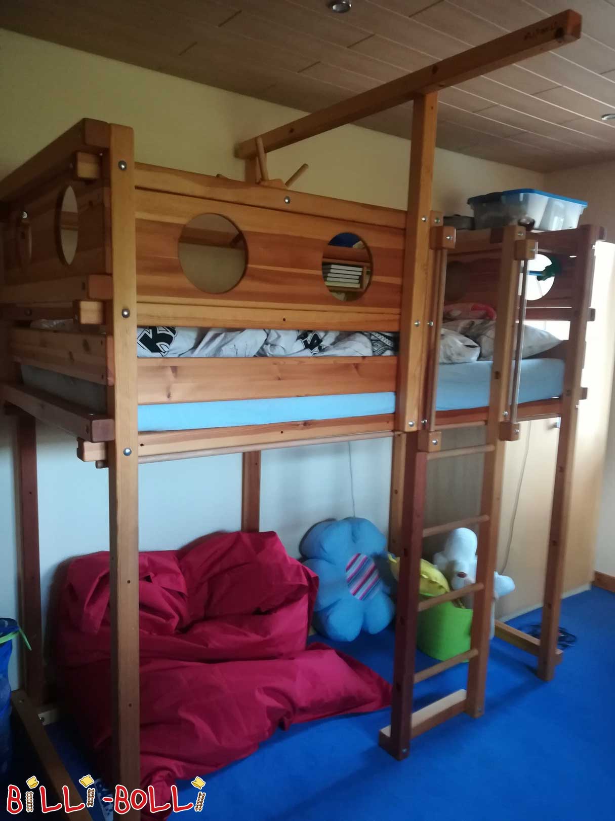 Mitwachsendes Hochbett inkl. Rutsche (Kategorie: Hochbett gebraucht)