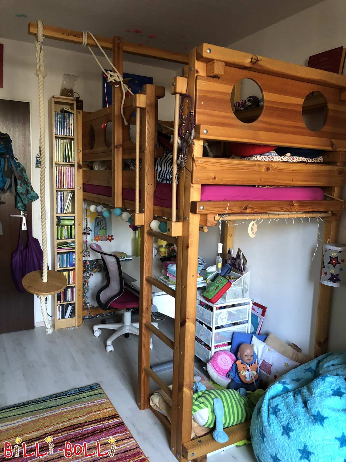 Mitwachsendes Hochbett Kiefer geölt in Germering bei München (Kategorie: Hochbett gebraucht)