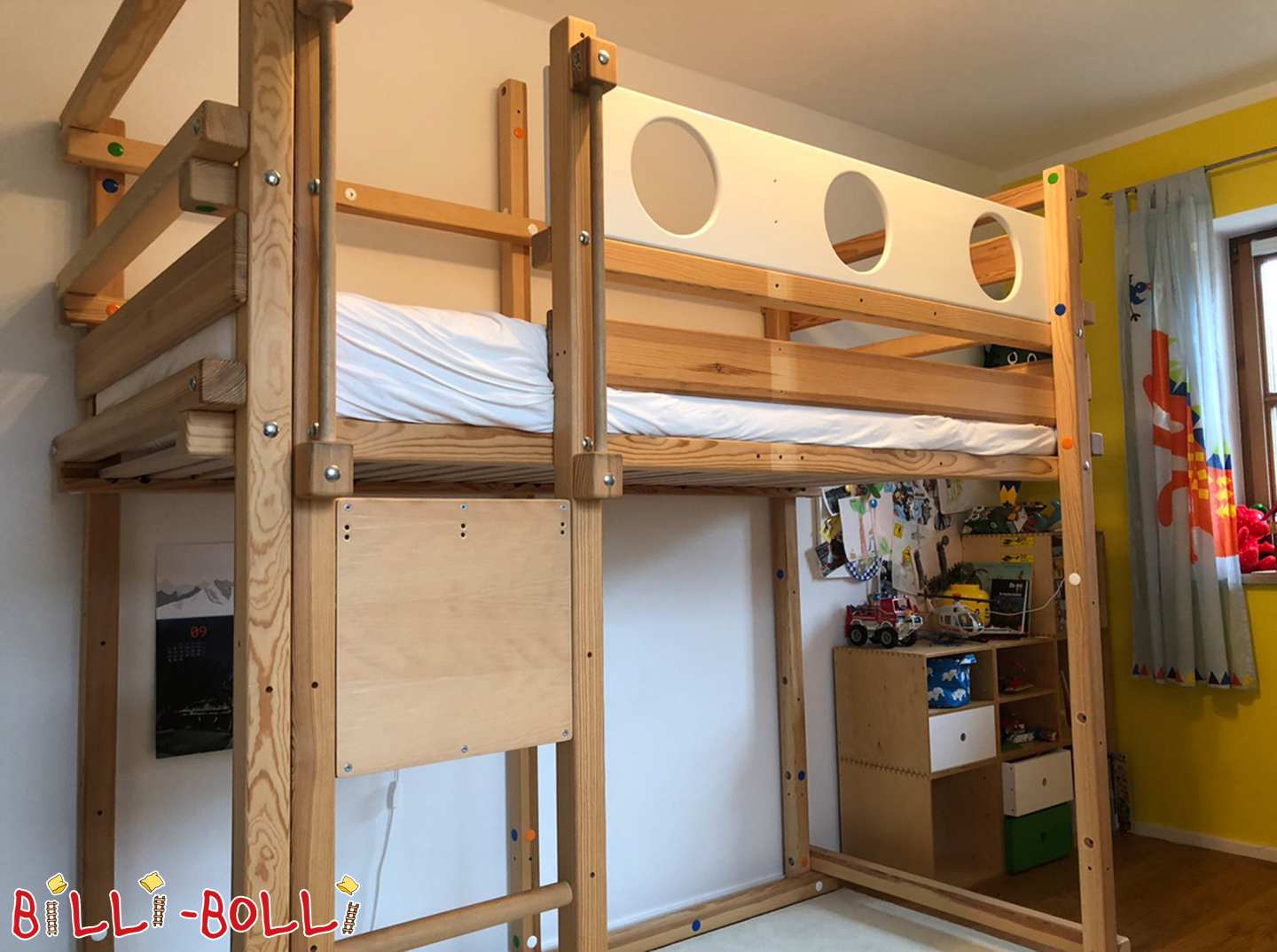 Mitwachsendes Hochbett Kiefer natur (Kategorie: Hochbett mitwachsend gebraucht)