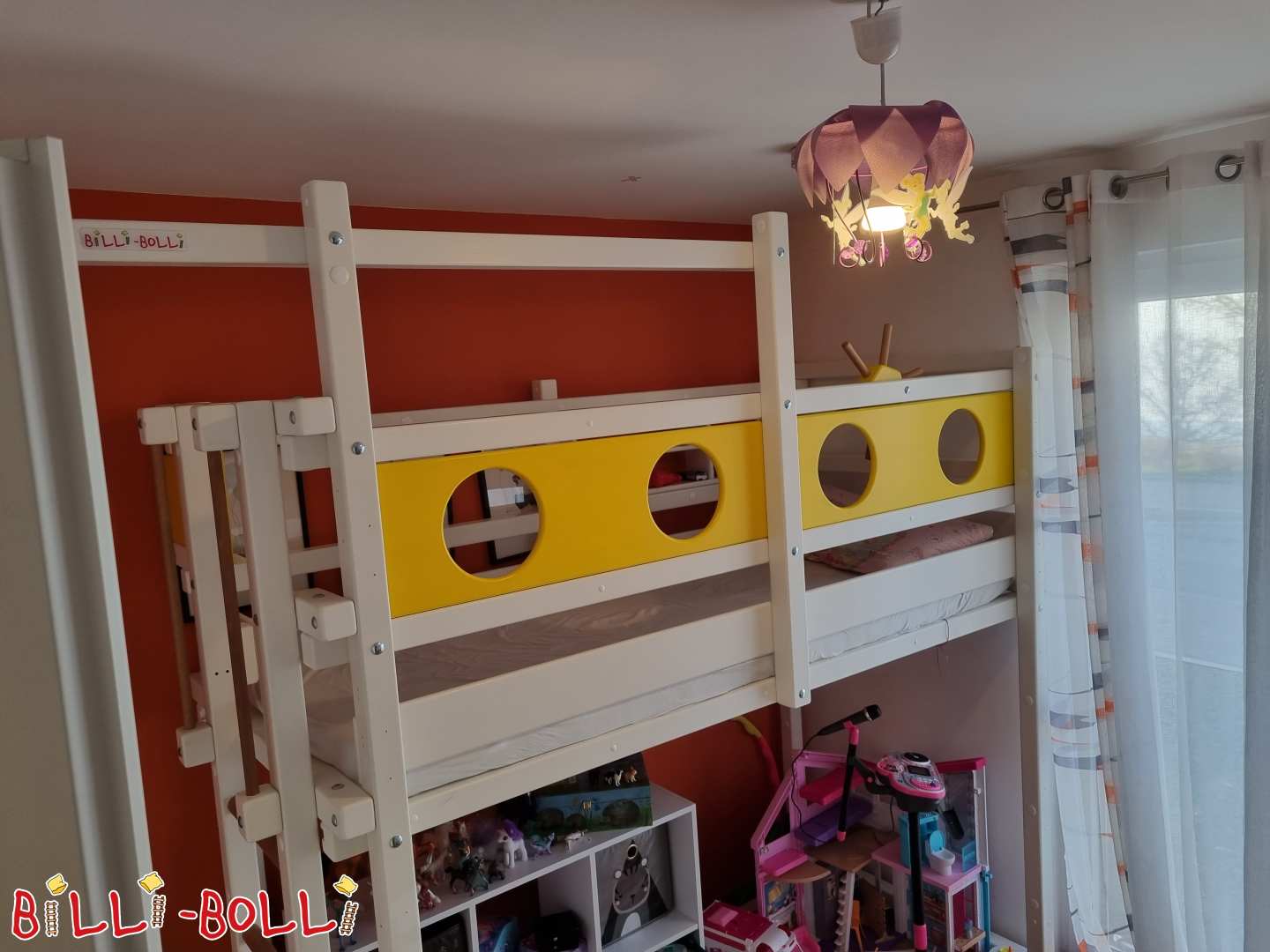 Mitwachsendes Hochbett Kiefer Weiß lasiert (Kategorie: Zubehör/Erweiterungsteile gebraucht)