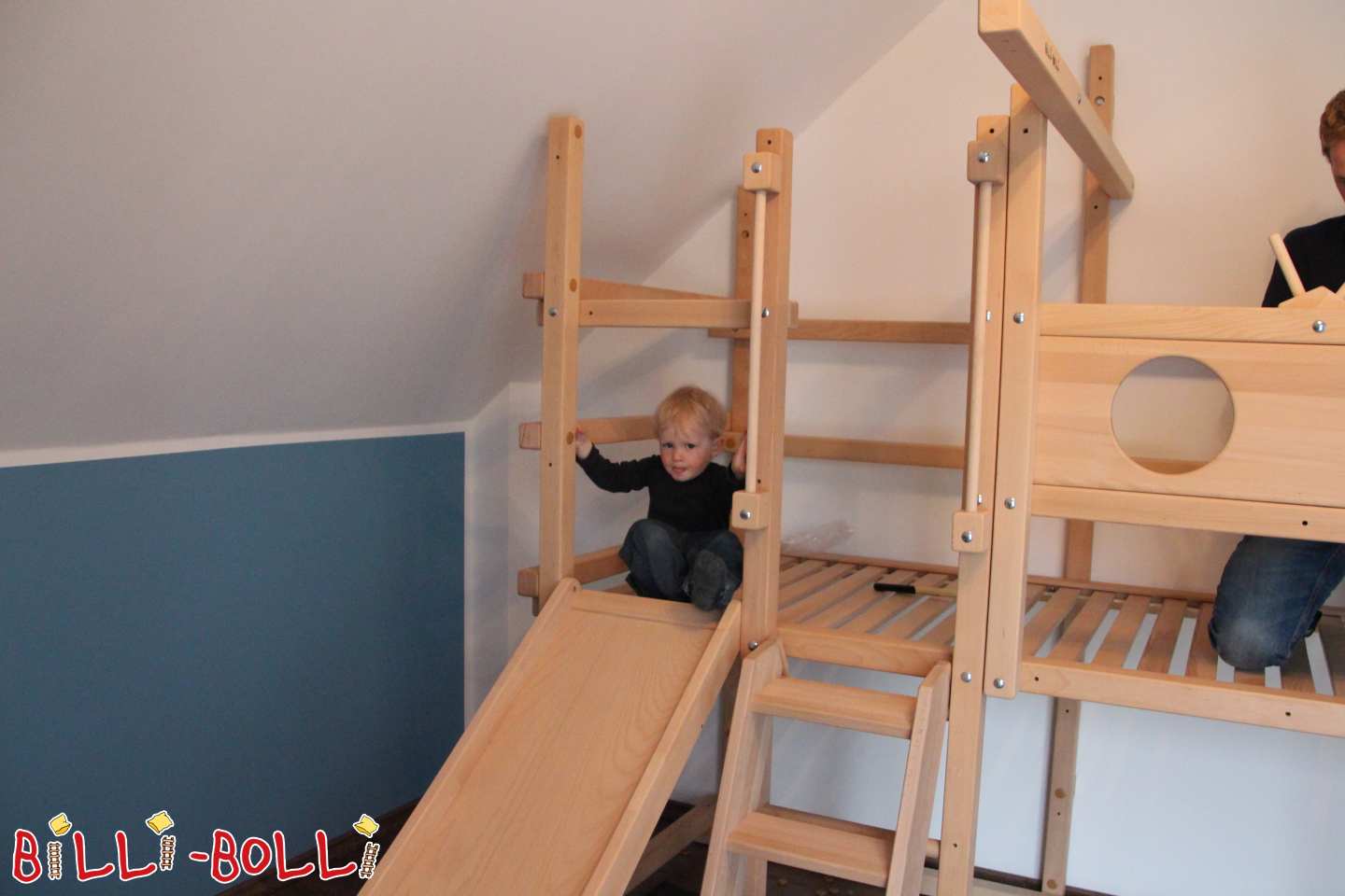 Mitwachsendes Hochbett mit Steuerrad (Kategorie: Zubehör/Erweiterungsteile gebraucht)