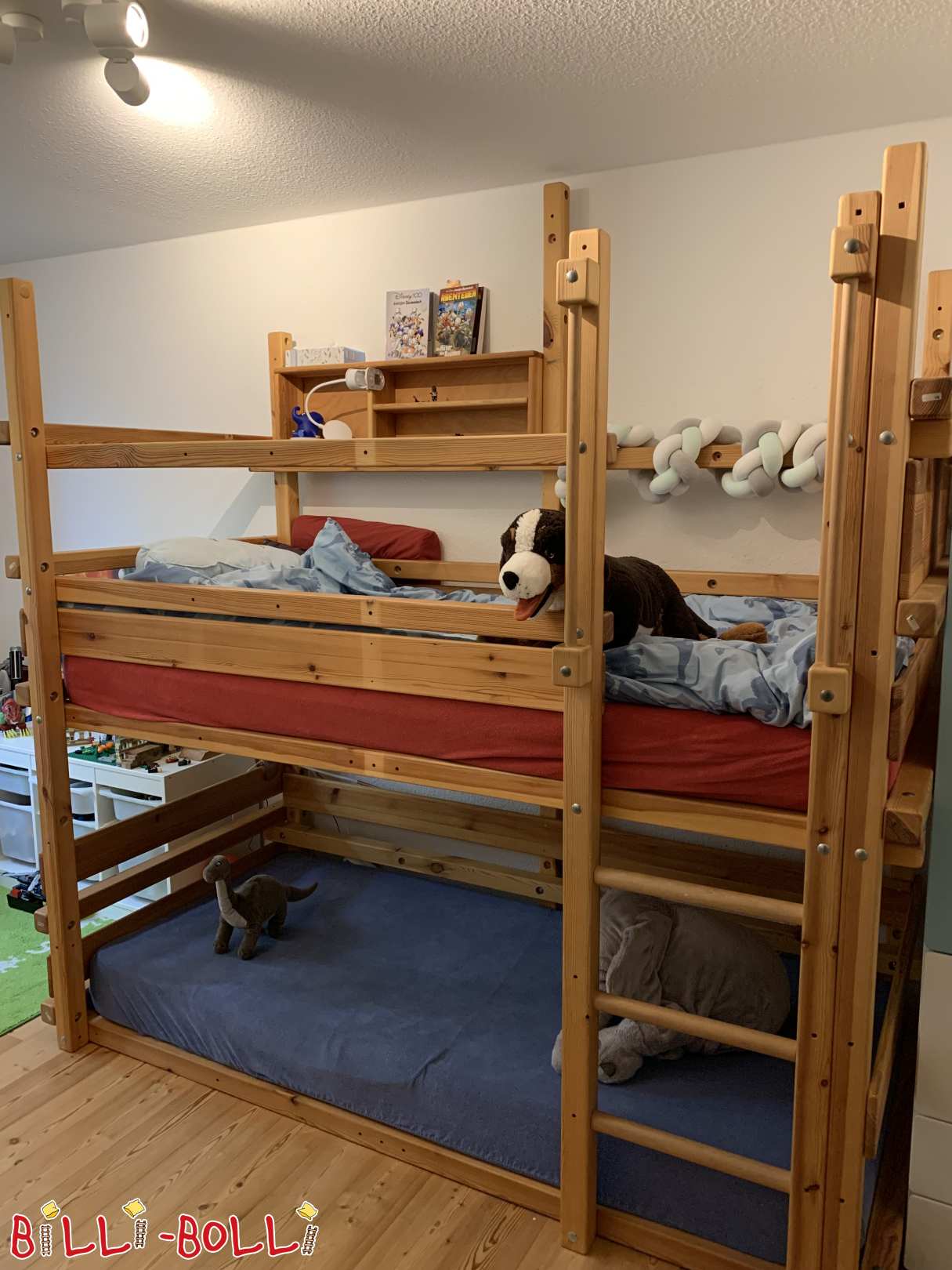 Mitwachsendes Hochbett mit zwei Schlafebenen (Kategorie: Hochbett mitwachsend gebraucht)